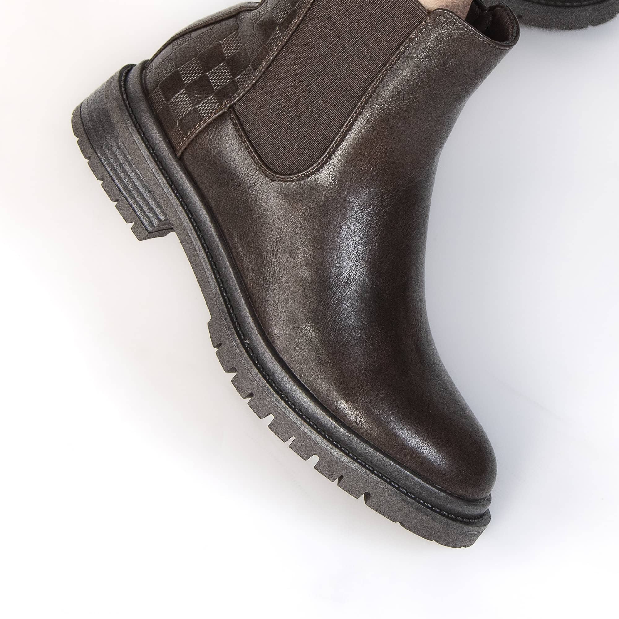 YANTI – Bottines femmes en Coffee.