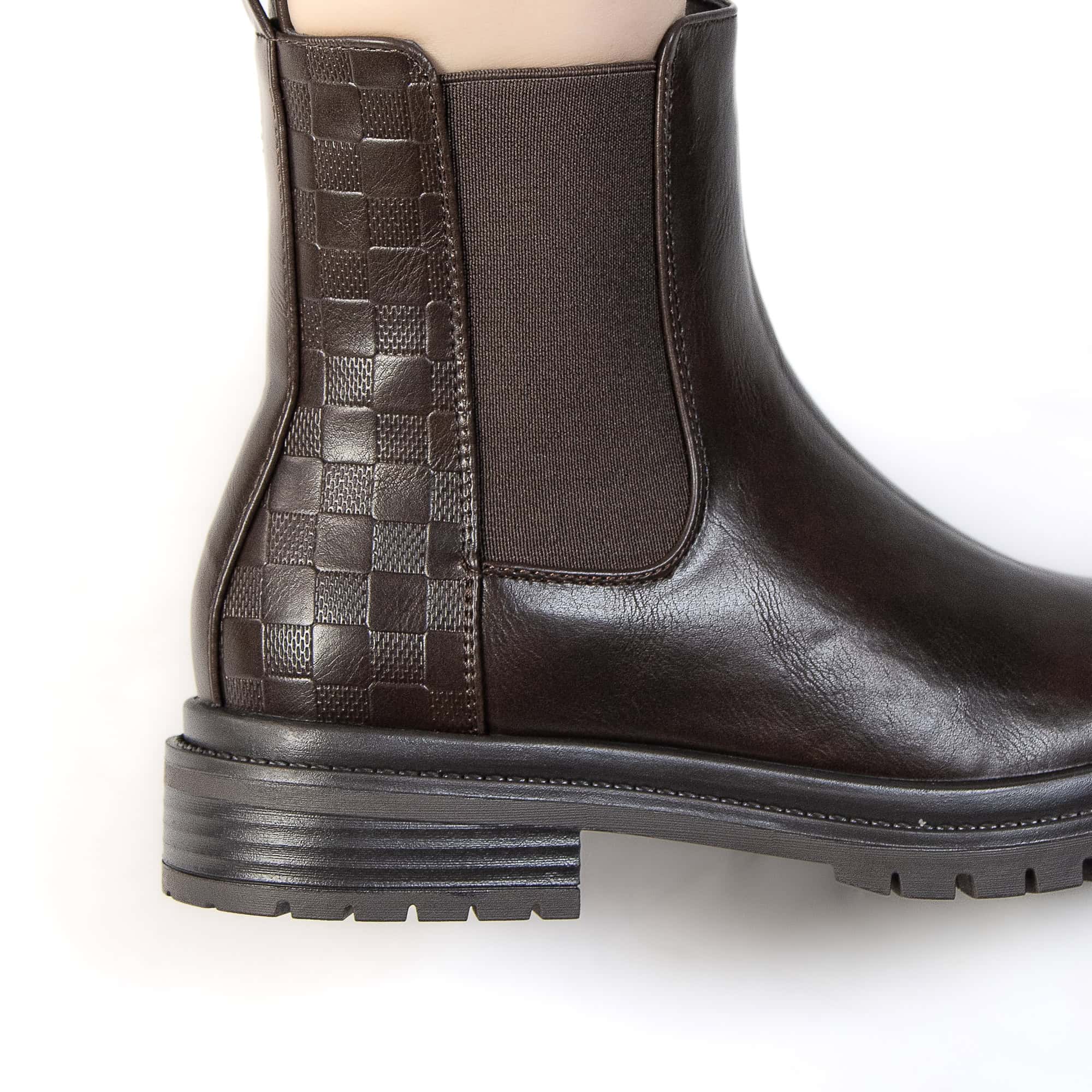 YANTI – Bottines femmes en Coffee.