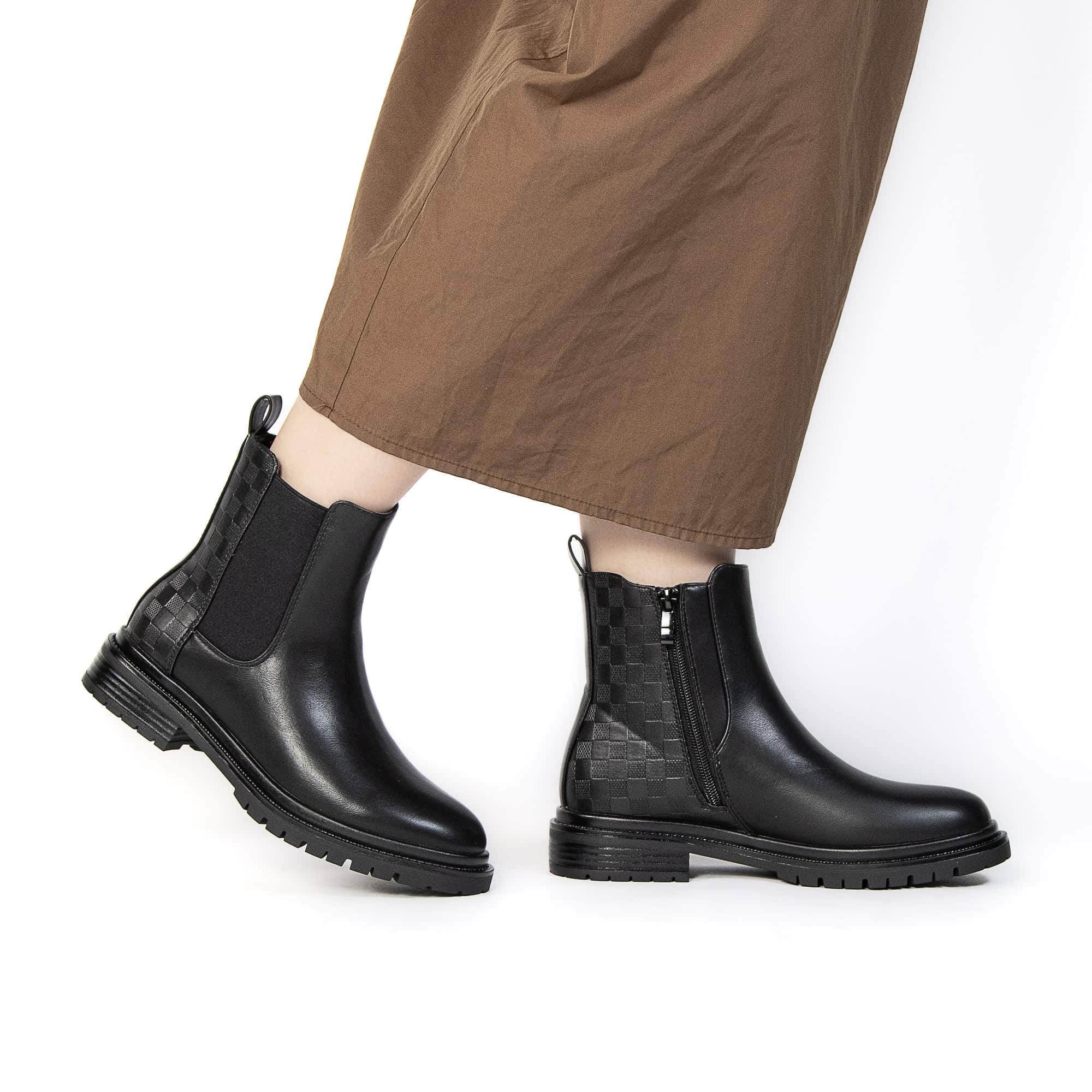 YANTI – Bottines femmes en Noir.