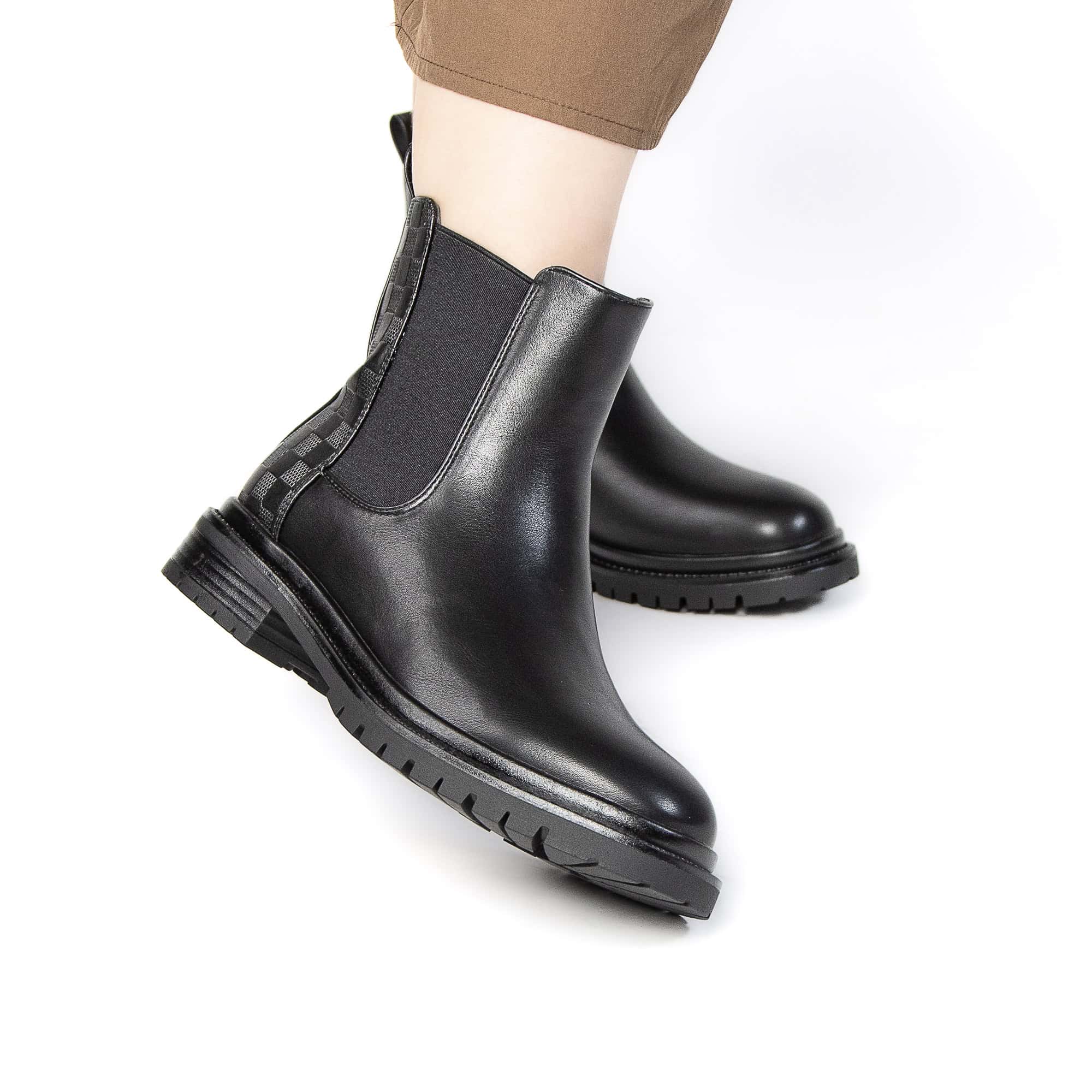 YANTI – Bottines femmes en Noir.