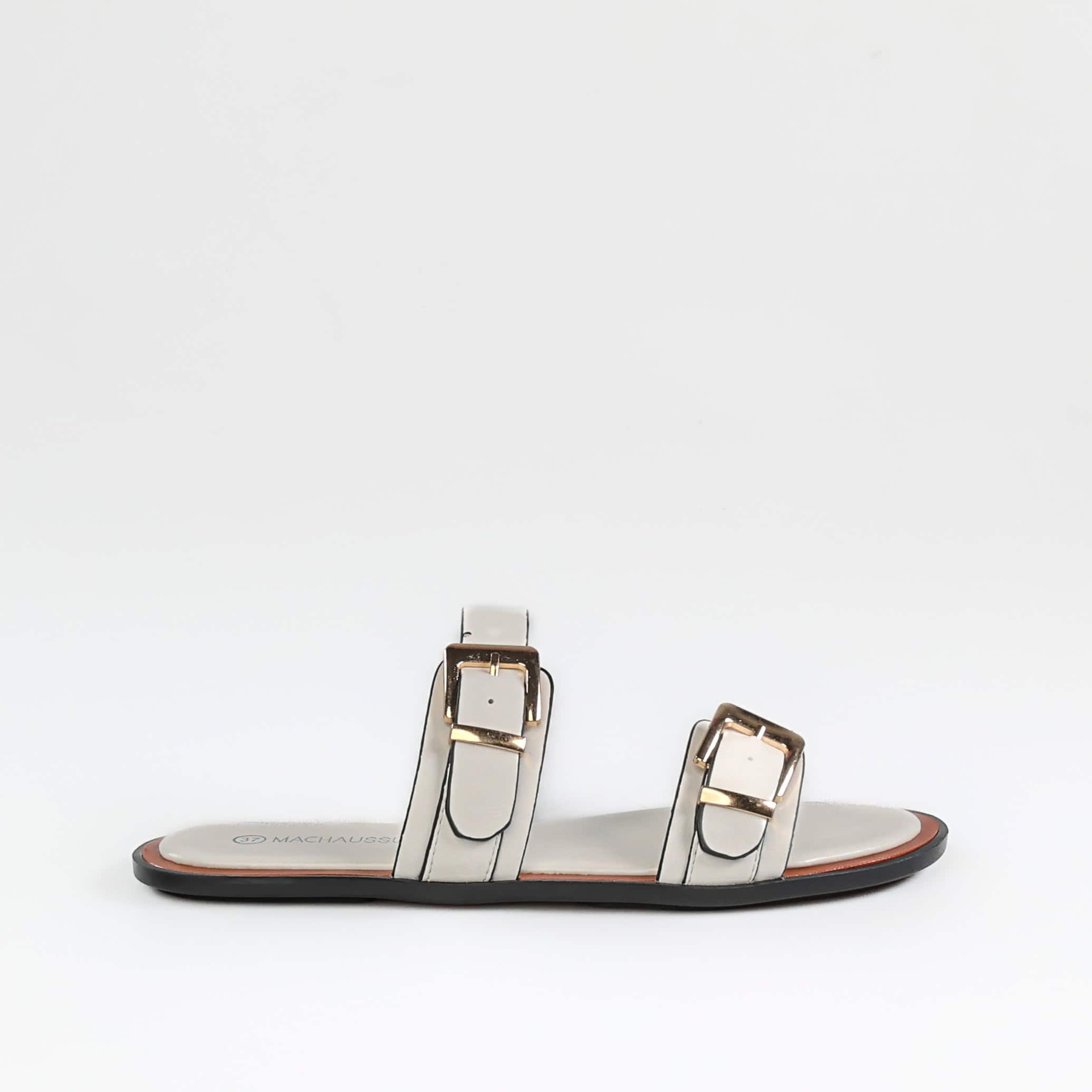 ORA – Sandales Plates en Blanc.