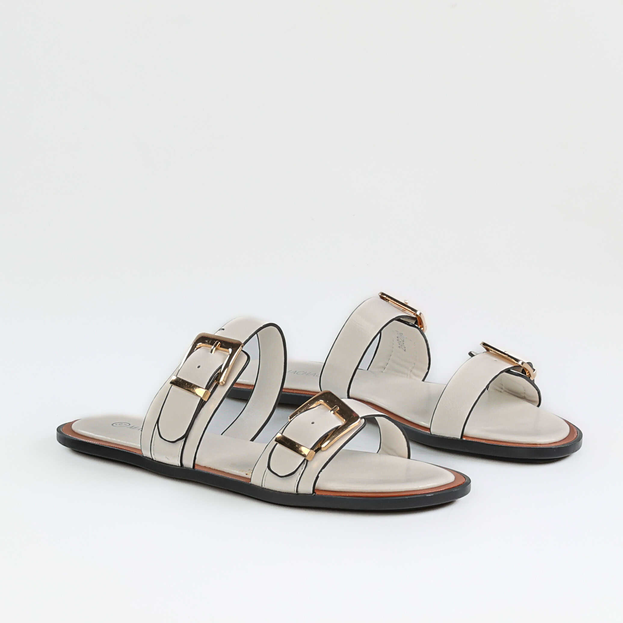ORA – Sandales Plates en Blanc.