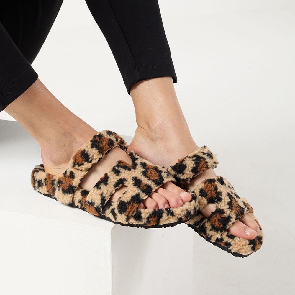 Softy – Pantoufles Femmes en Leopard.