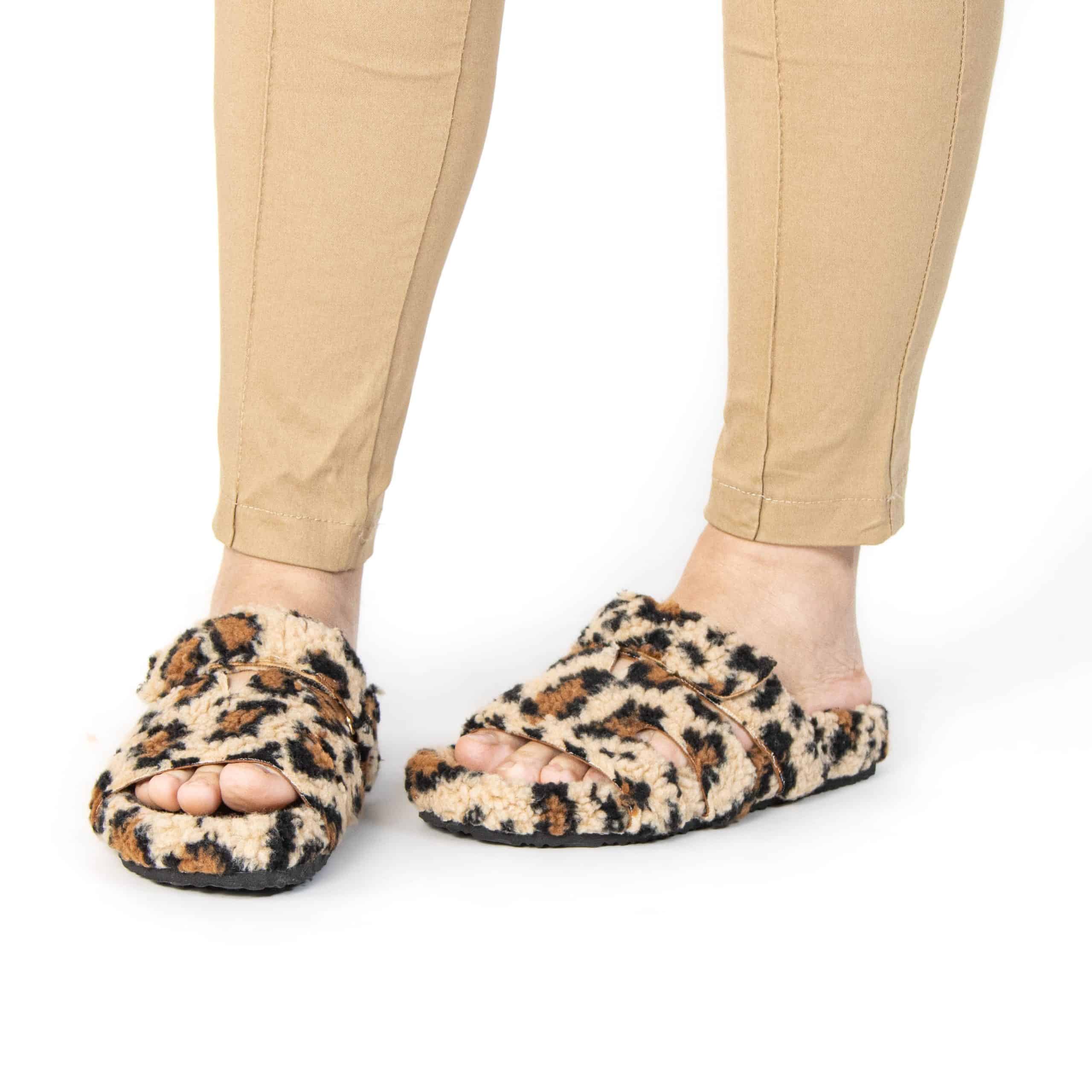 Softy – Pantoufles Femmes en Leopard.