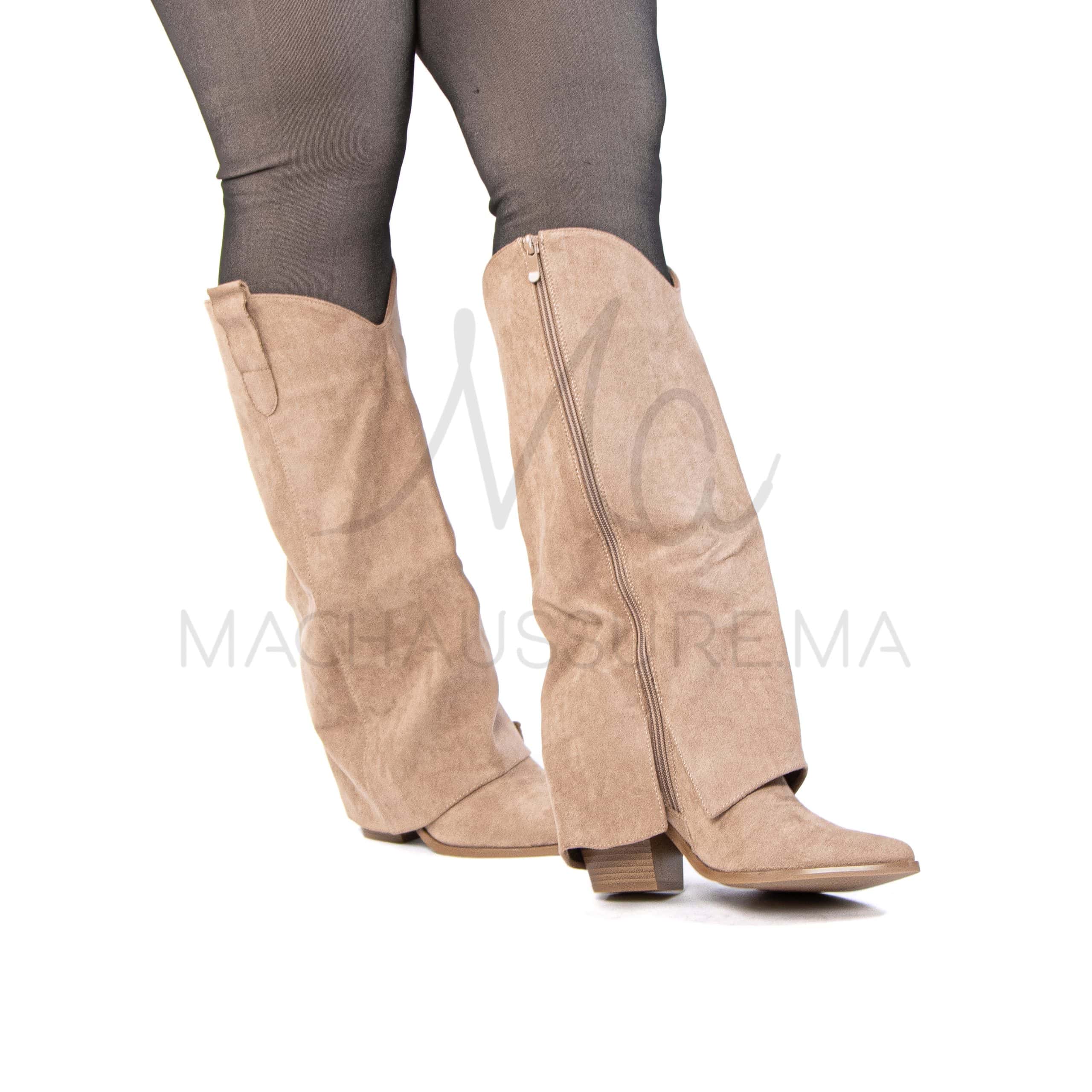 MAHA – Bottes femmes en Kaki.