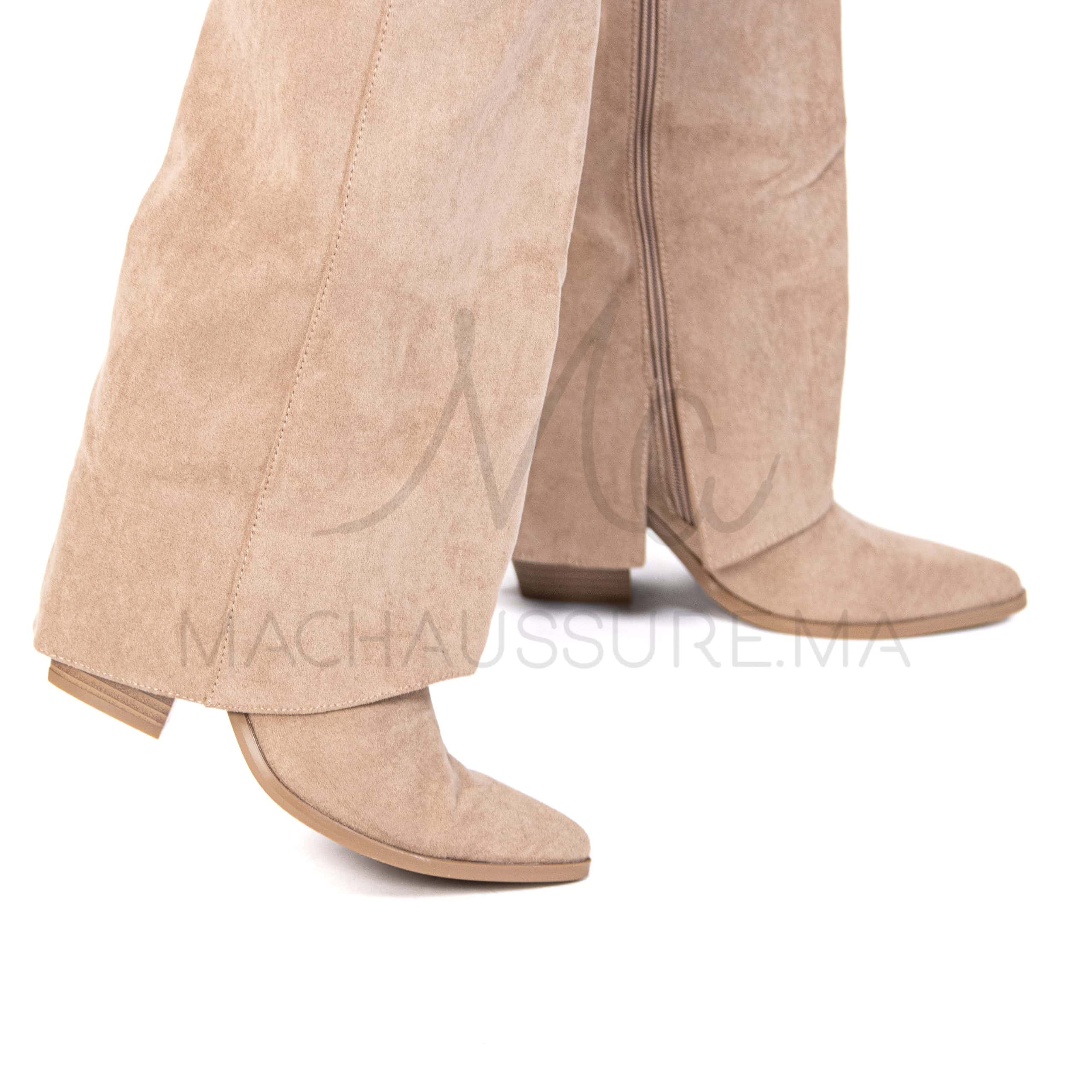 MAHA – Bottes femmes en Kaki.