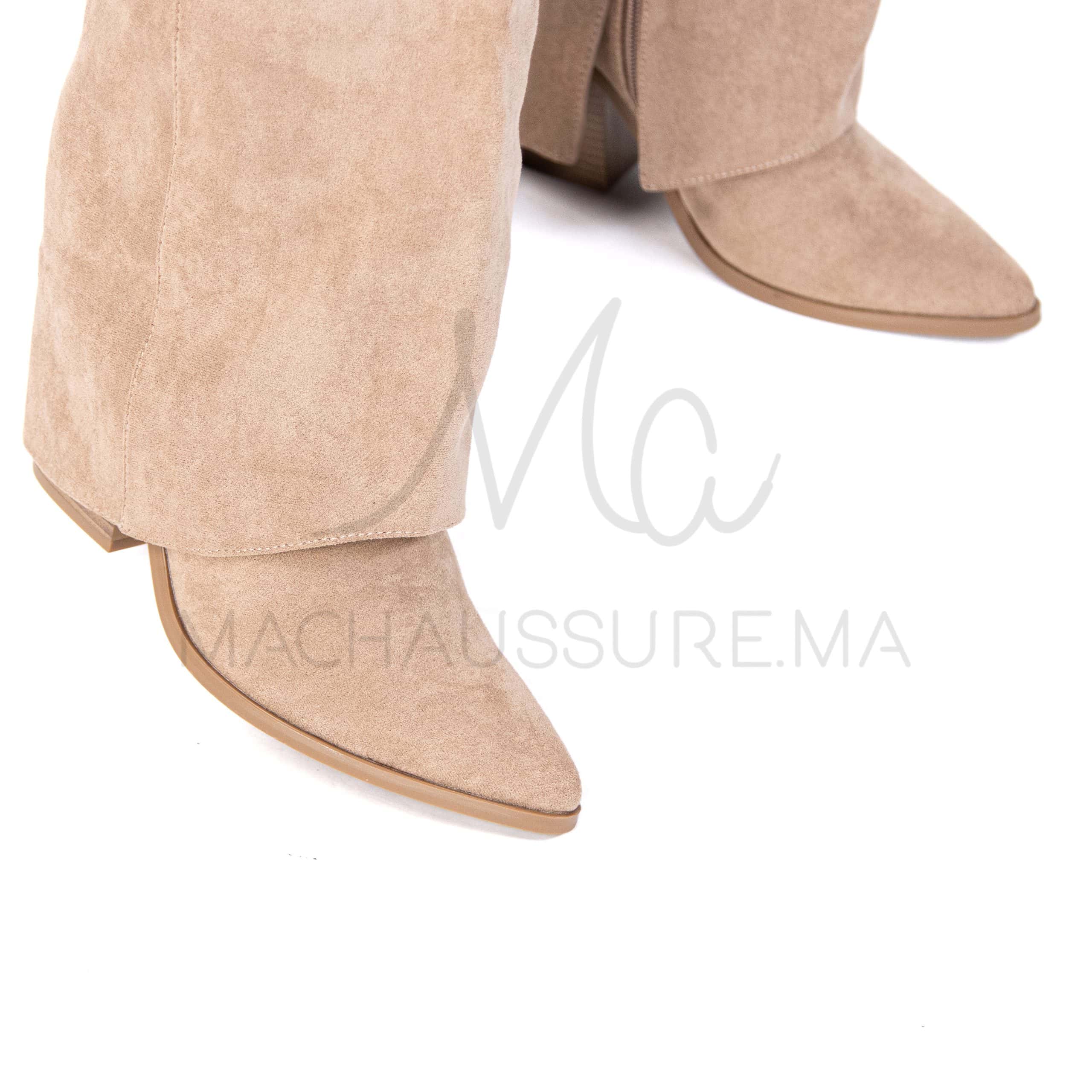 MAHA – Bottes femmes en Kaki.