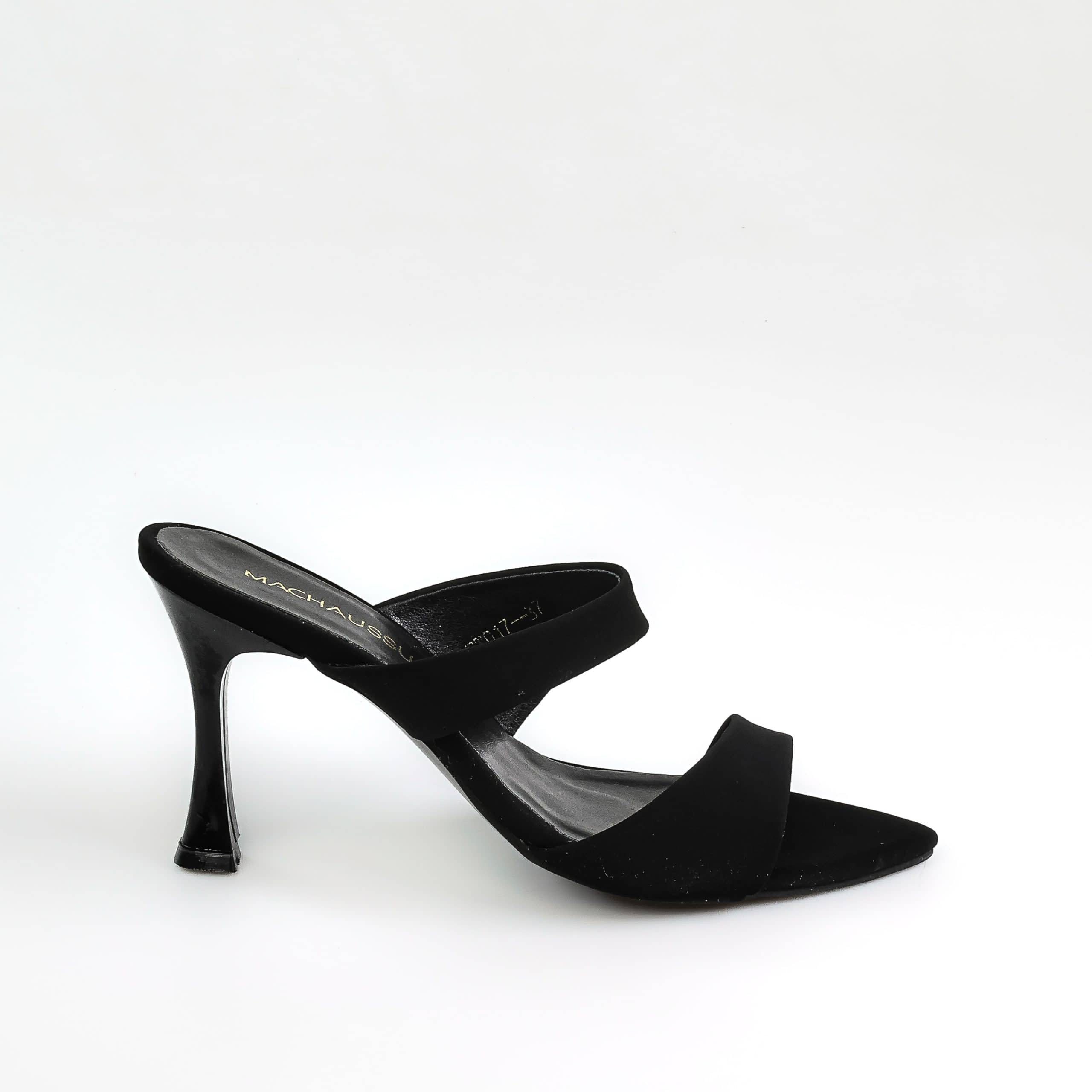 Icadoli – Sandales à talon en Noir.