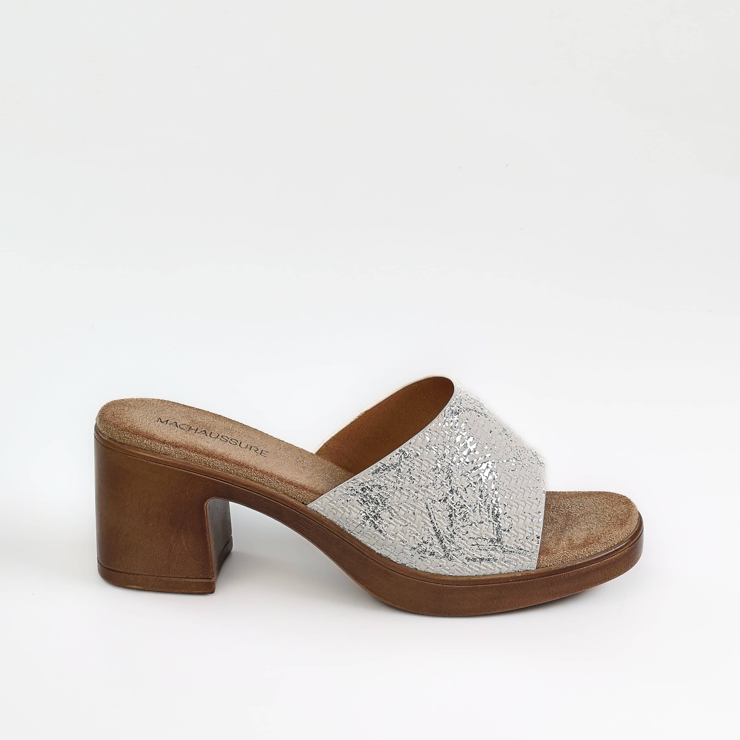 WOD – Sandales demi talon en Blanc.