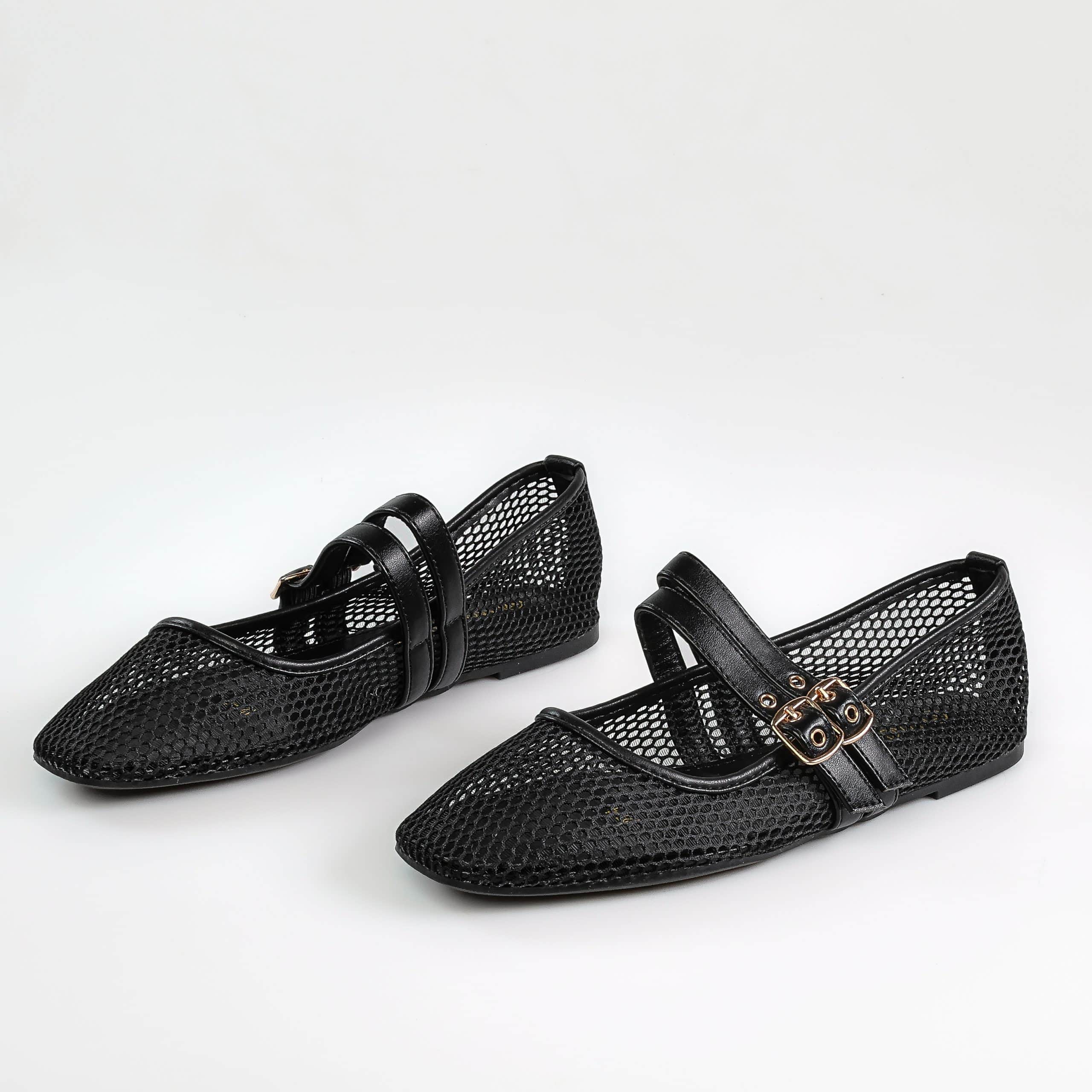 Tracé – Ballerines Femmes en Noir.