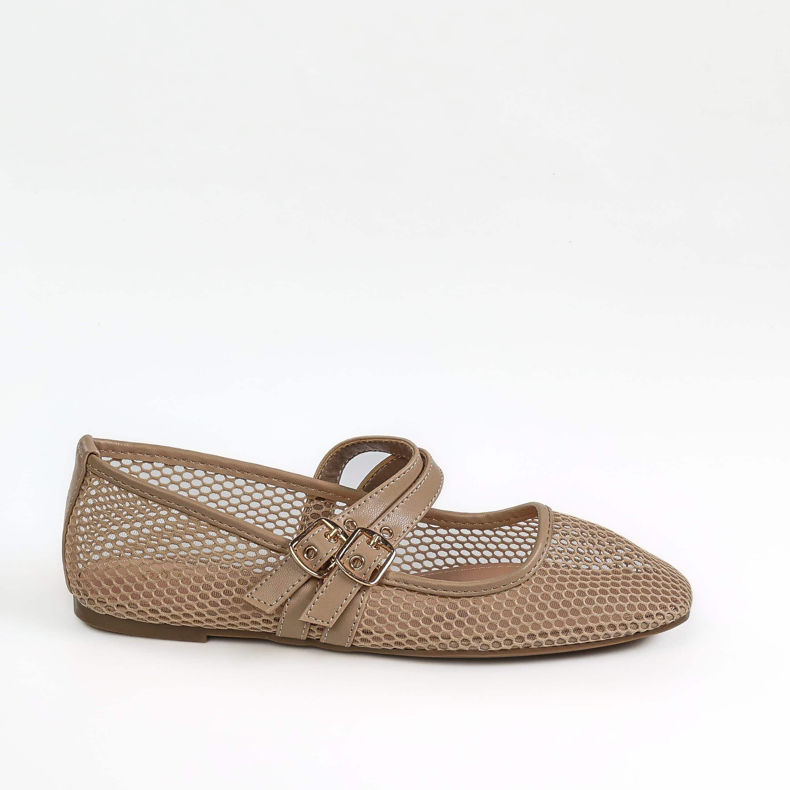 Tracé – Ballerines Femmes en Beige.