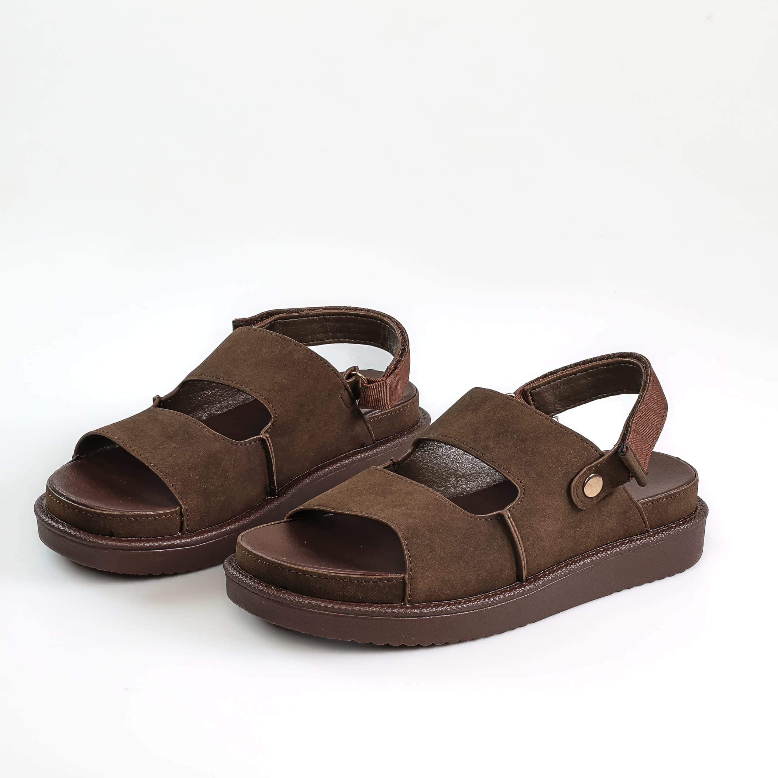 Cadence – Sandales confortables en Coffee.