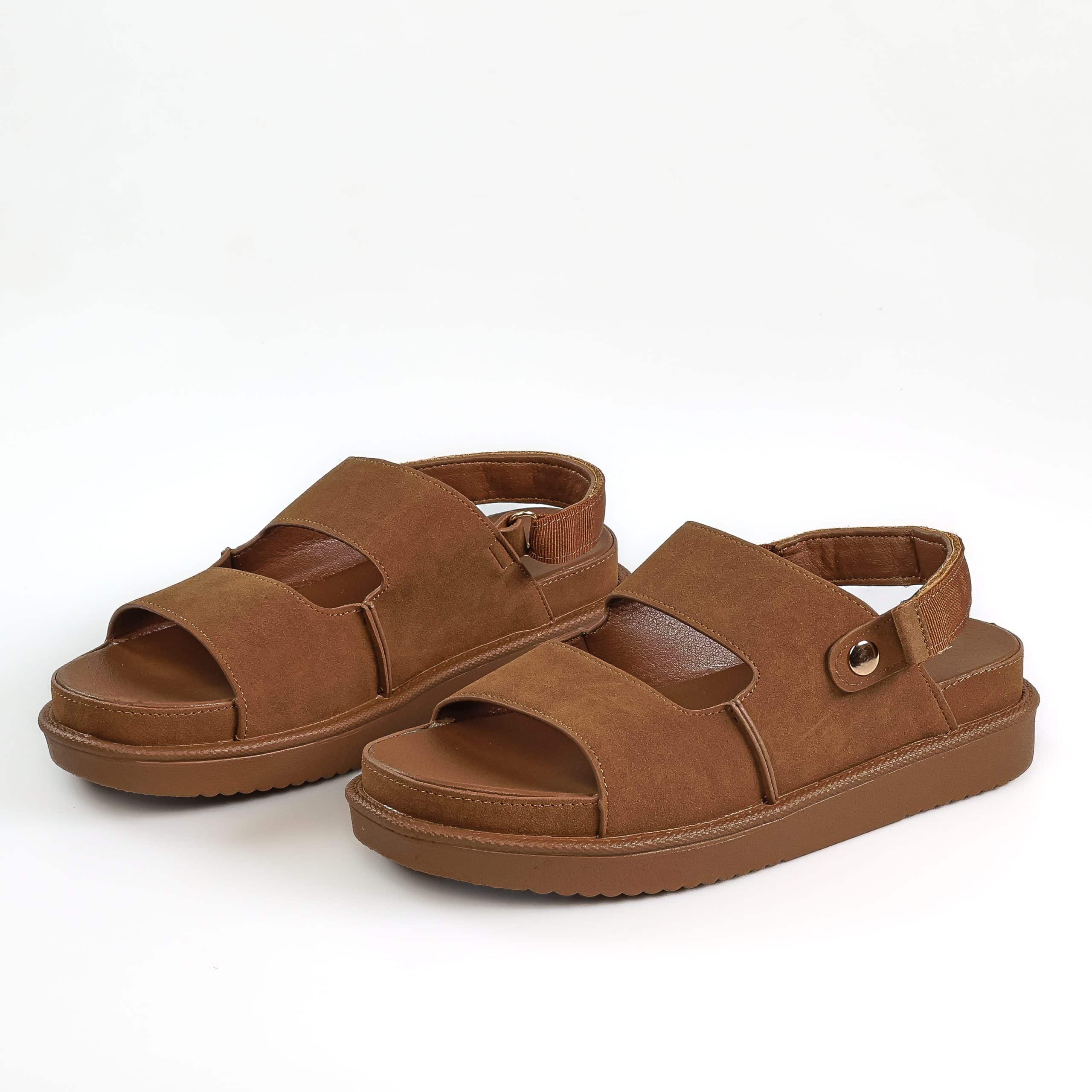 Cadence – Sandales confortables en Camel.