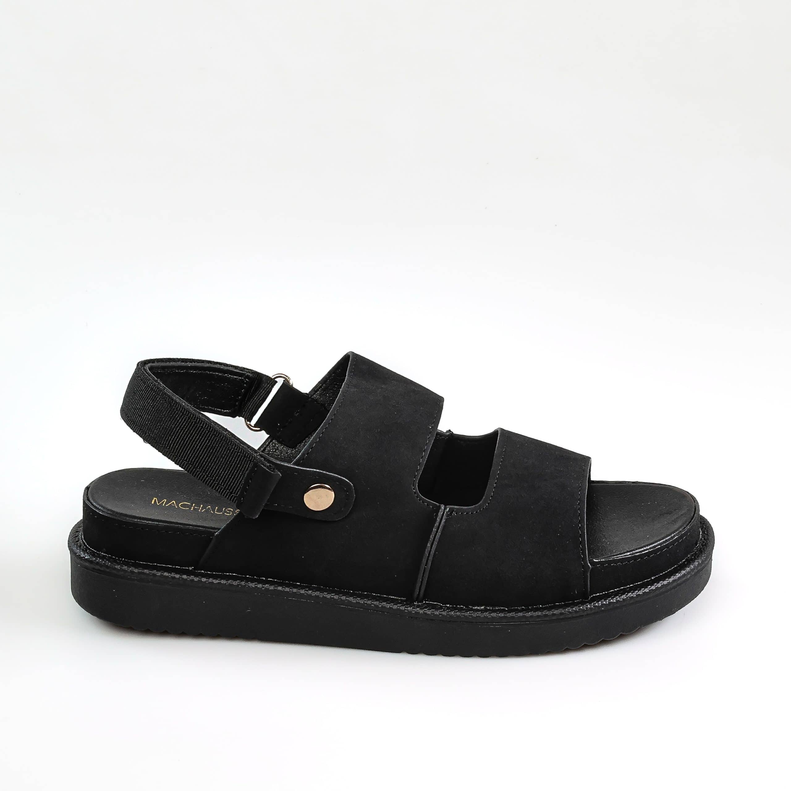 Cadence – Sandales confortables en Noir.