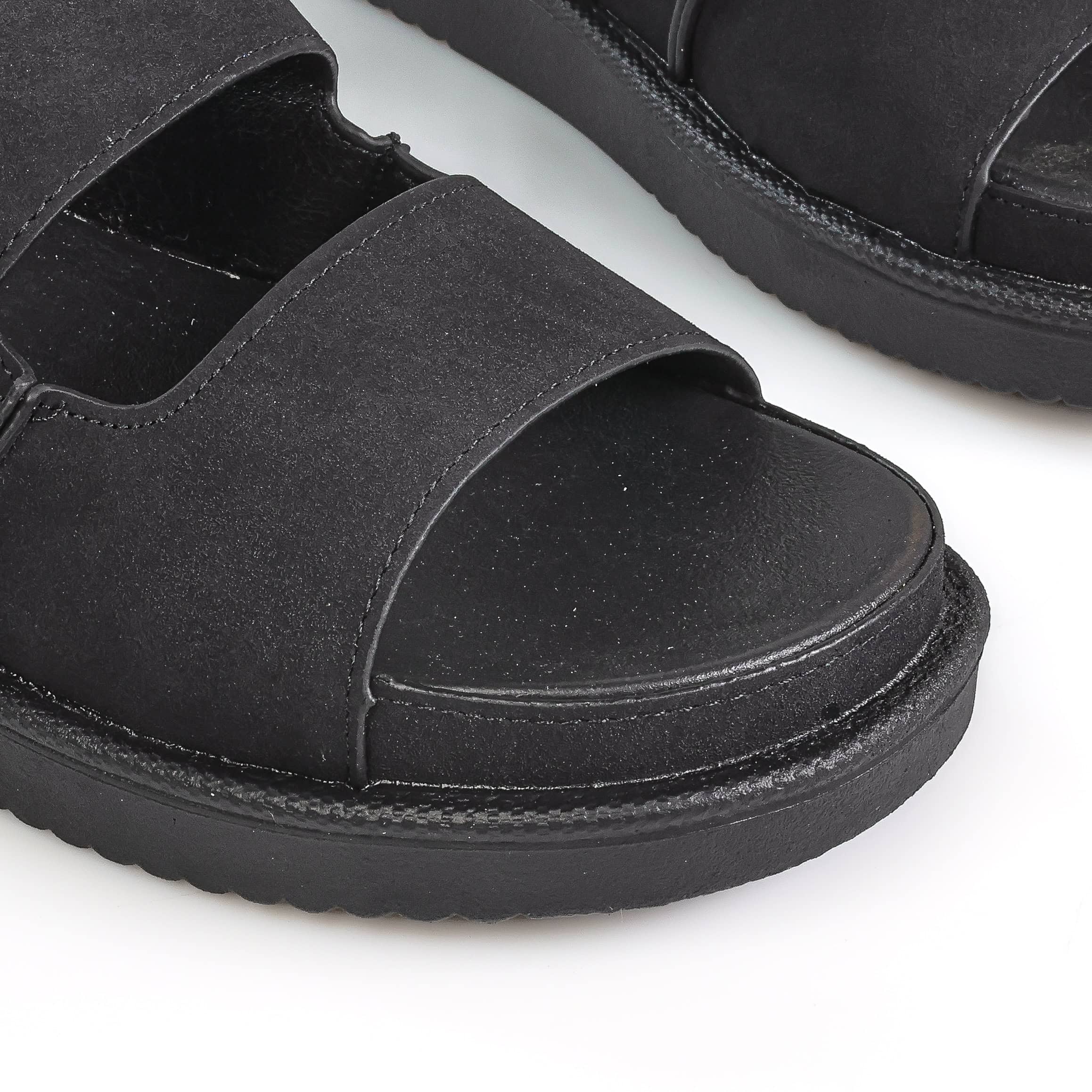 Cadence – Sandales confortables en Noir.