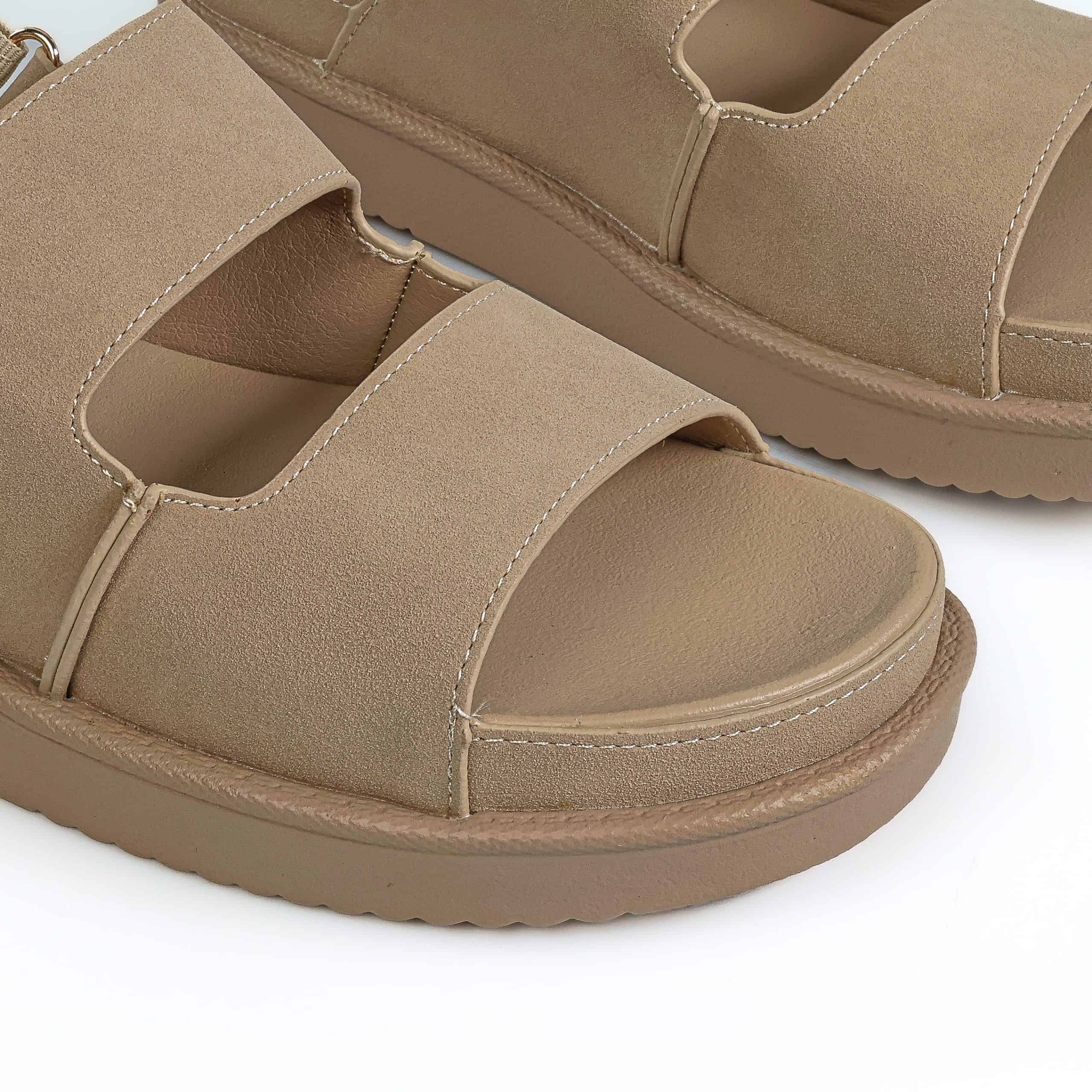 Cadence – Sandales confortables en Beige.