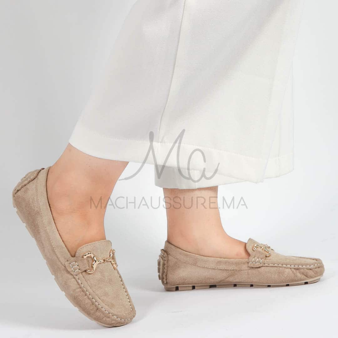 Douceur – mocassins femmes en Beige.