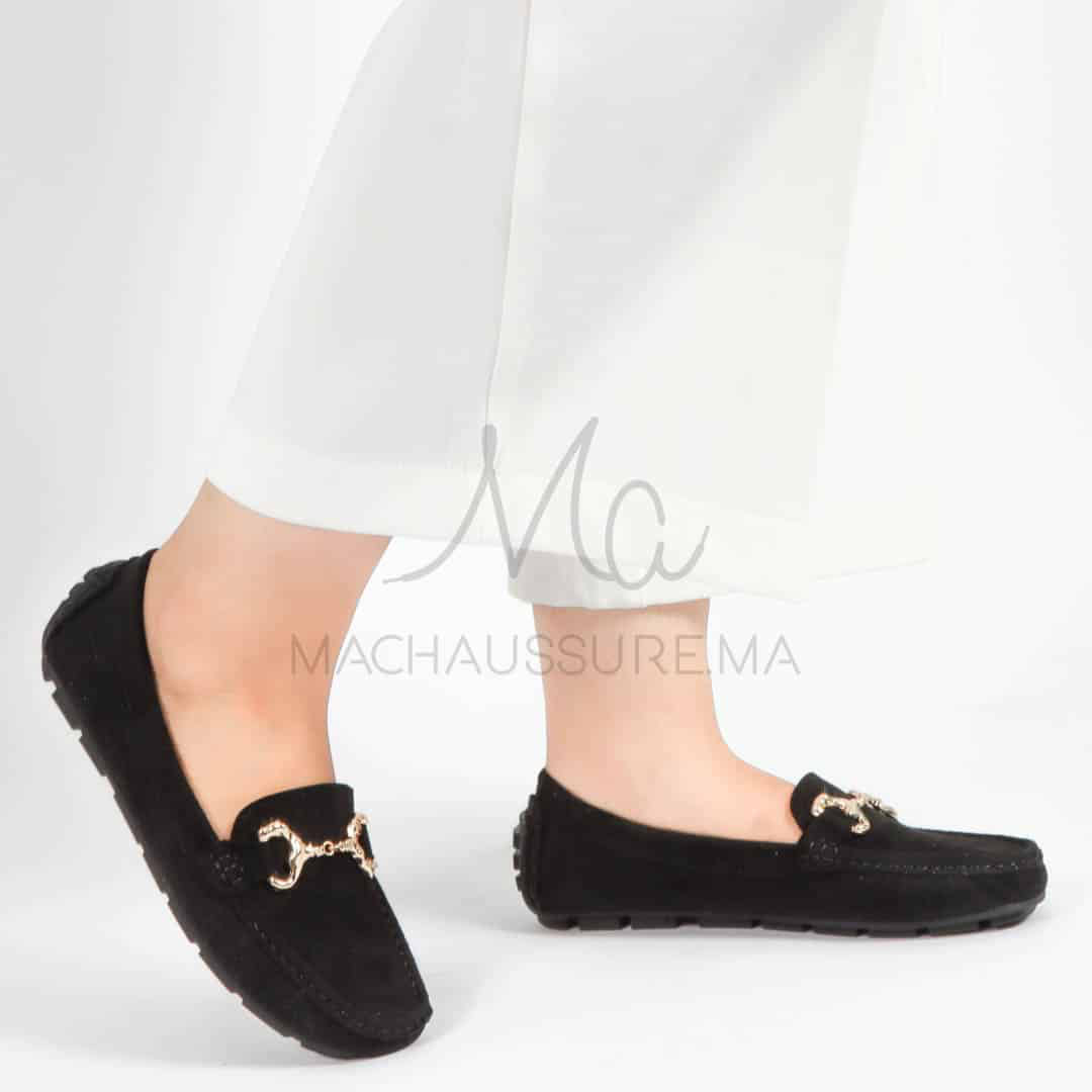 Douceur – mocassins femmes en Noir.