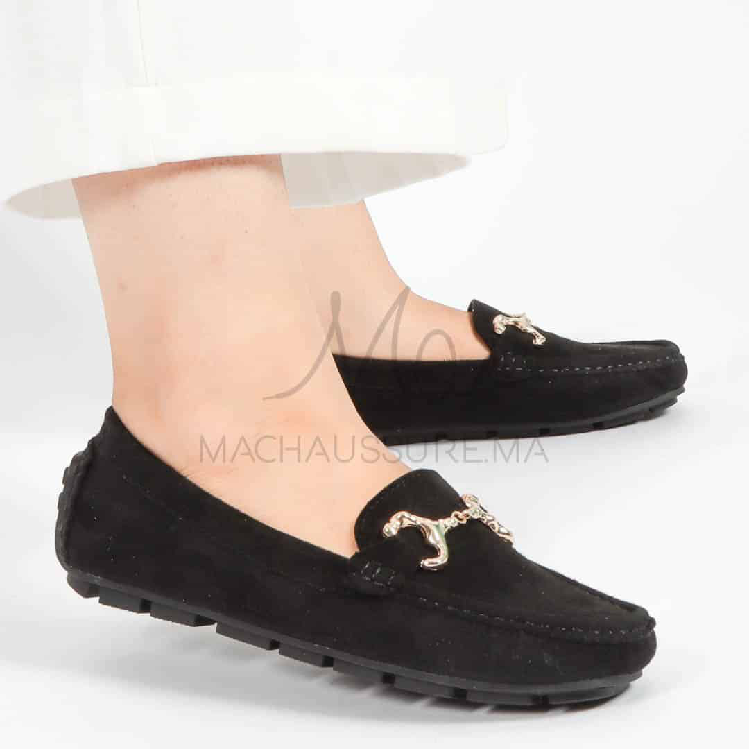 Douceur – mocassins femmes en Noir.