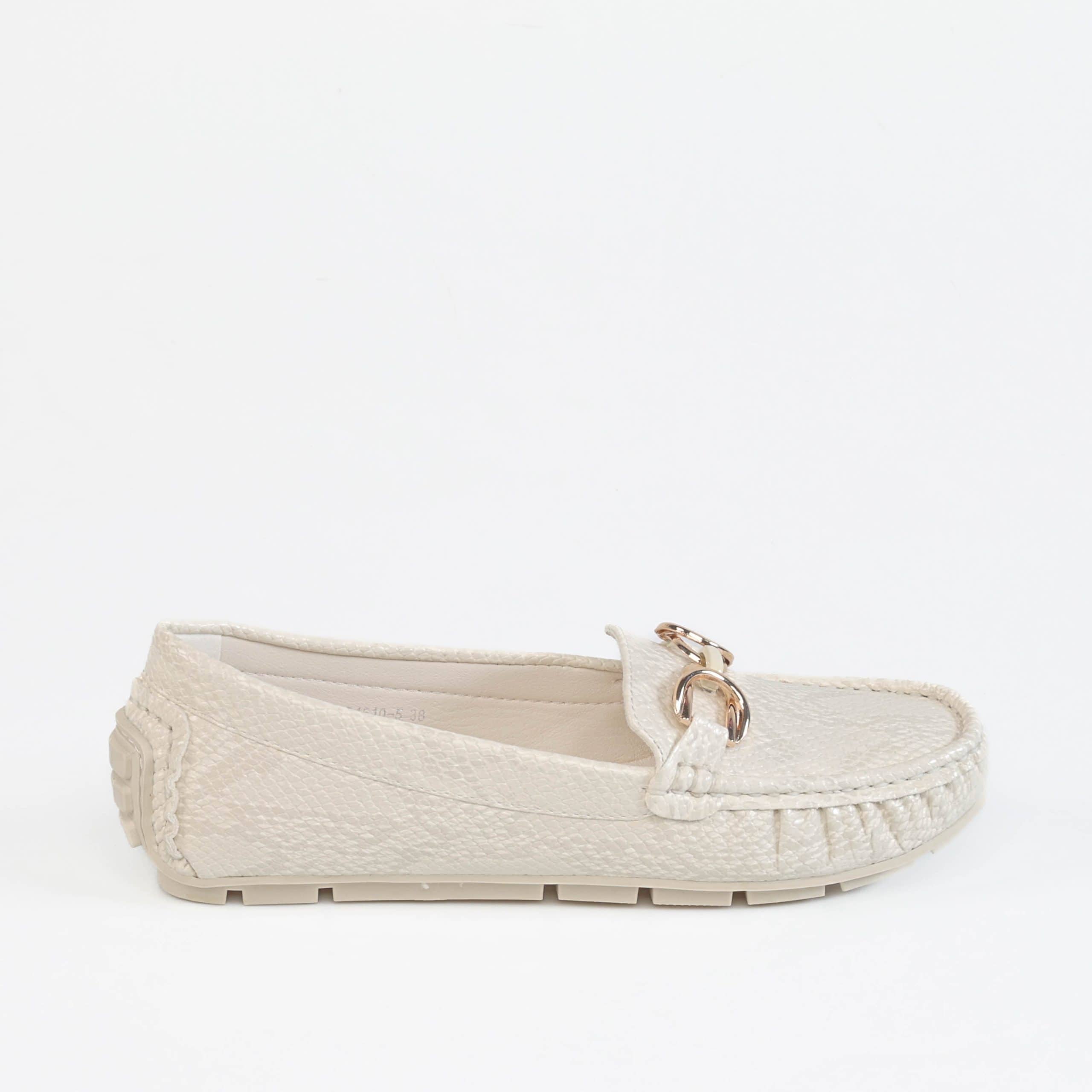 Savana – Mocassins Femmes en Beige.