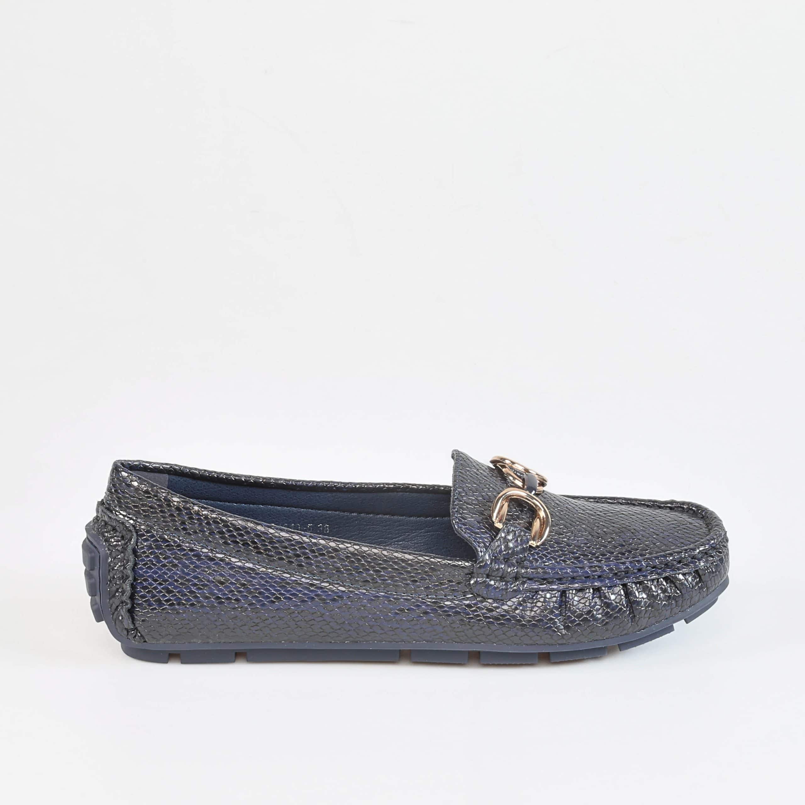 Savana – Mocassins Femmes en Bleu.