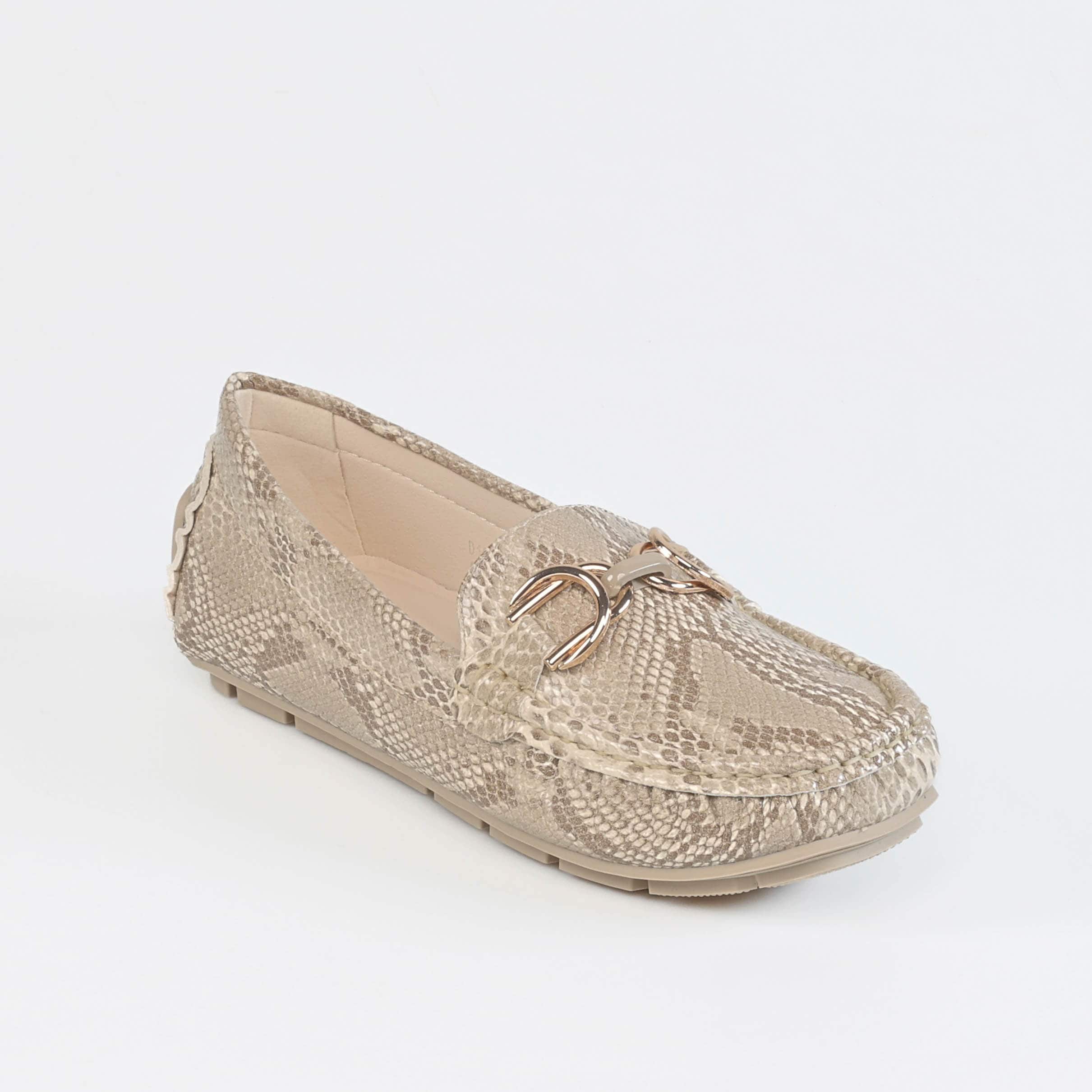 Savana – Mocassins Femmes en Kaki.