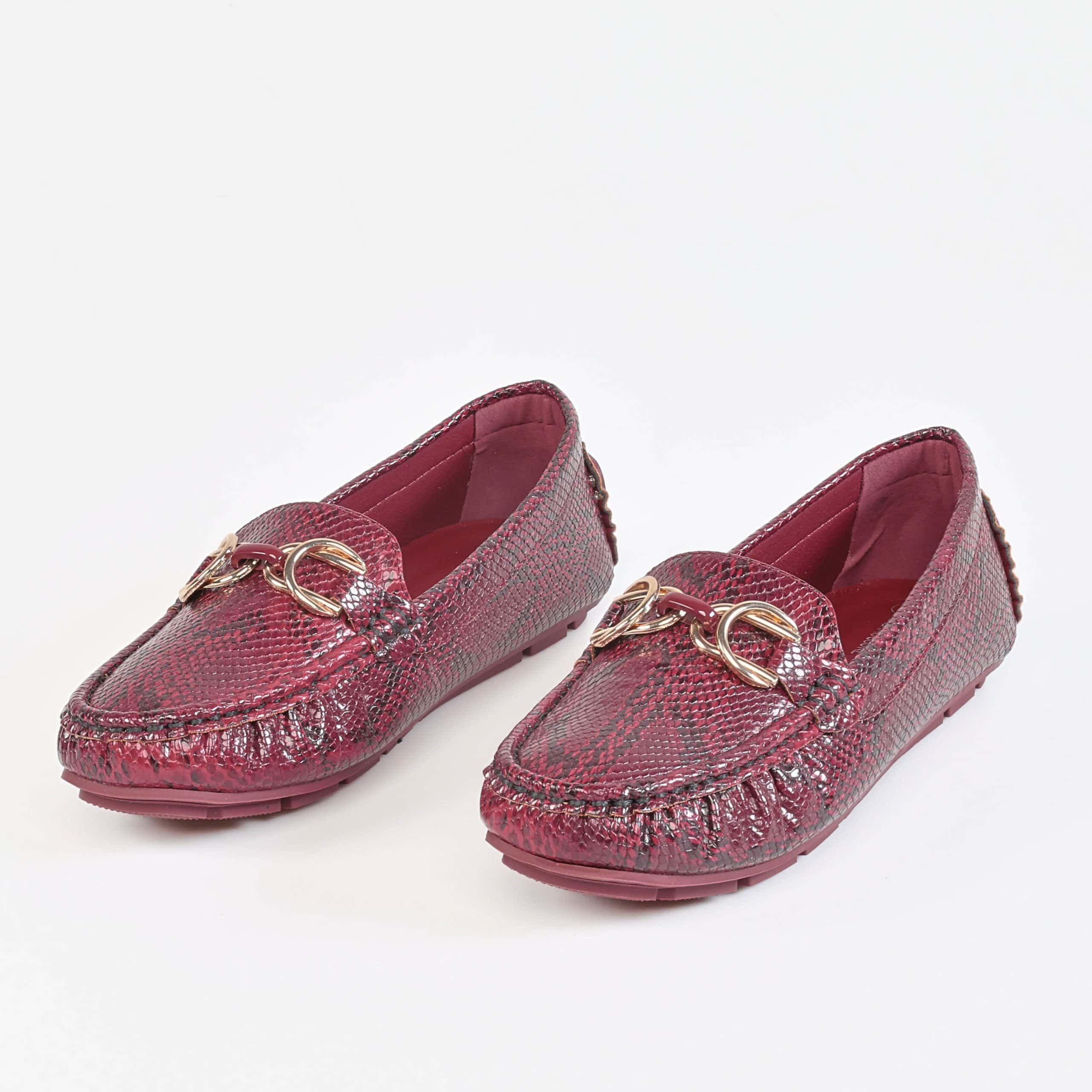 Savana – Mocassins Femmes en Rouge.
