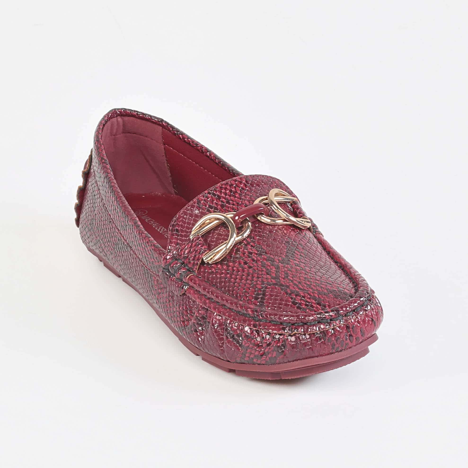 Savana – Mocassins Femmes en Rouge.
