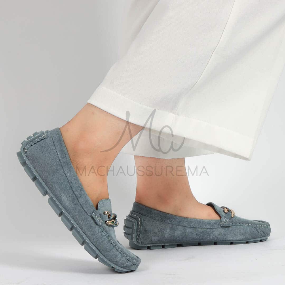 Tendre – mocassins femmes en Bleu ciel.