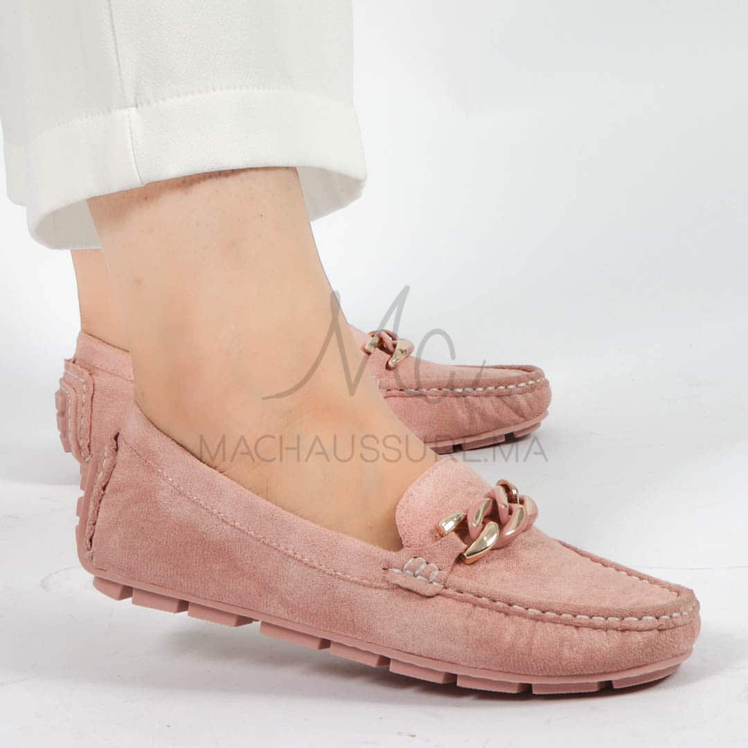 Tendre – mocassins femmes en Rose.