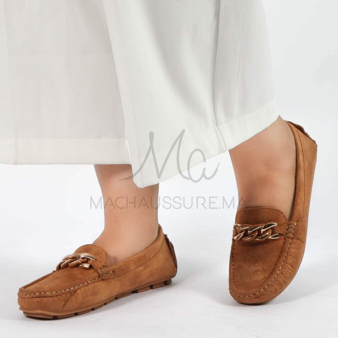Tendre – mocassins femmes en Tabac.
