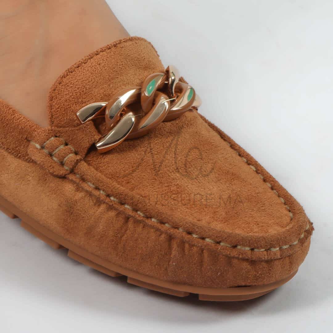 Tendre – mocassins femmes en Tabac.