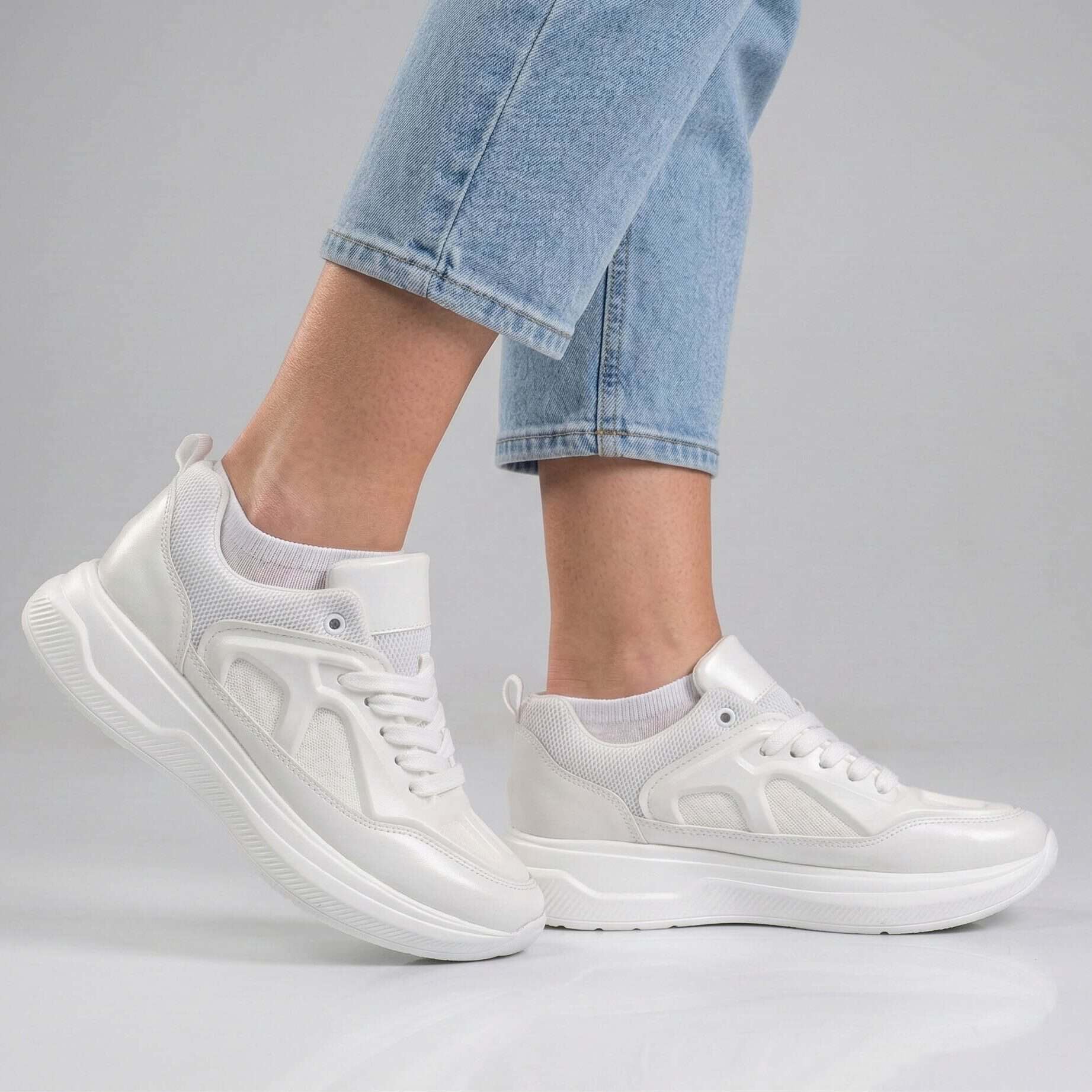 Olya – Baskets Femmes en Blanc.