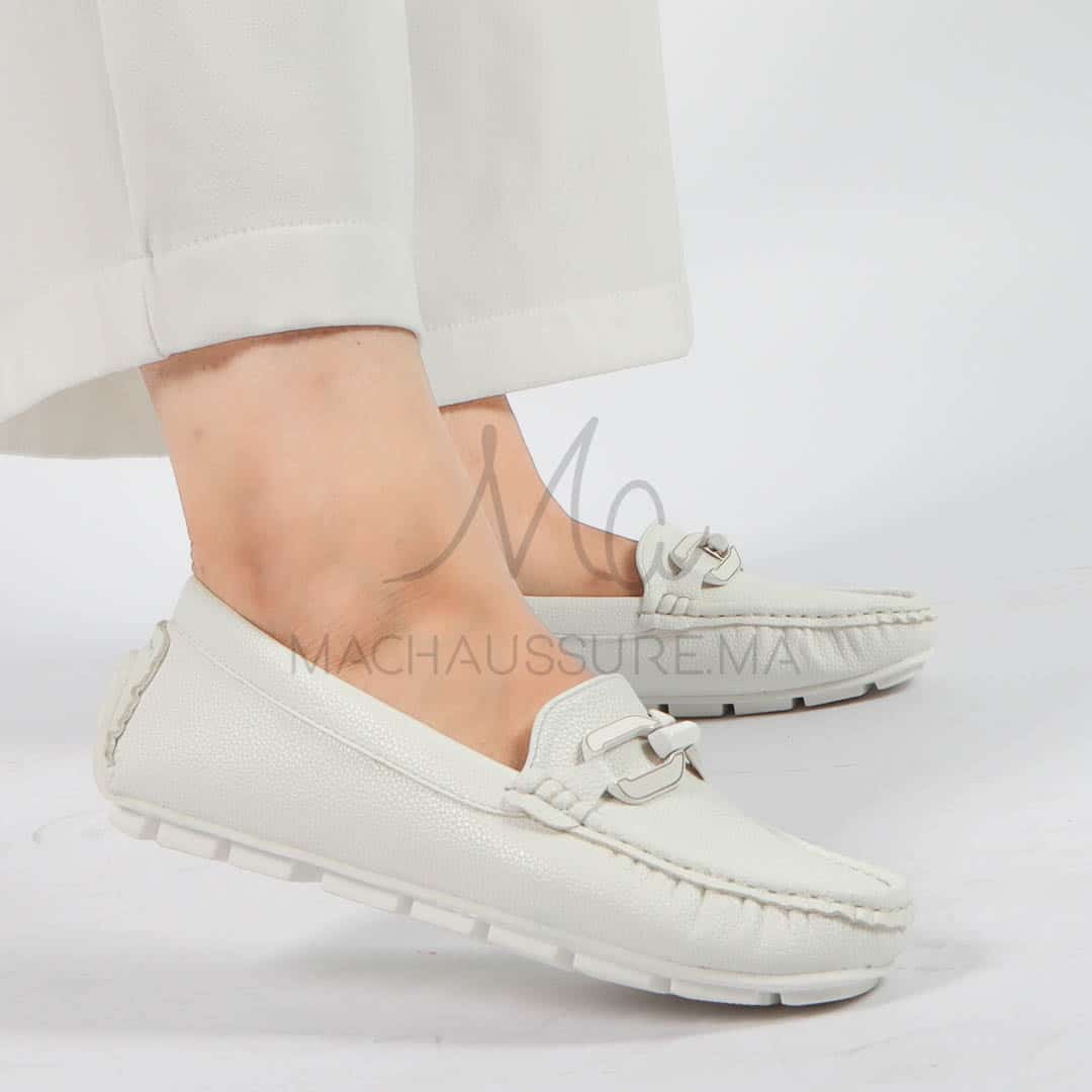 Charme – mocassins femmes en Blanc.