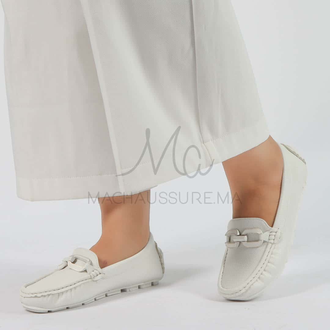 Charme – mocassins femmes en Blanc.