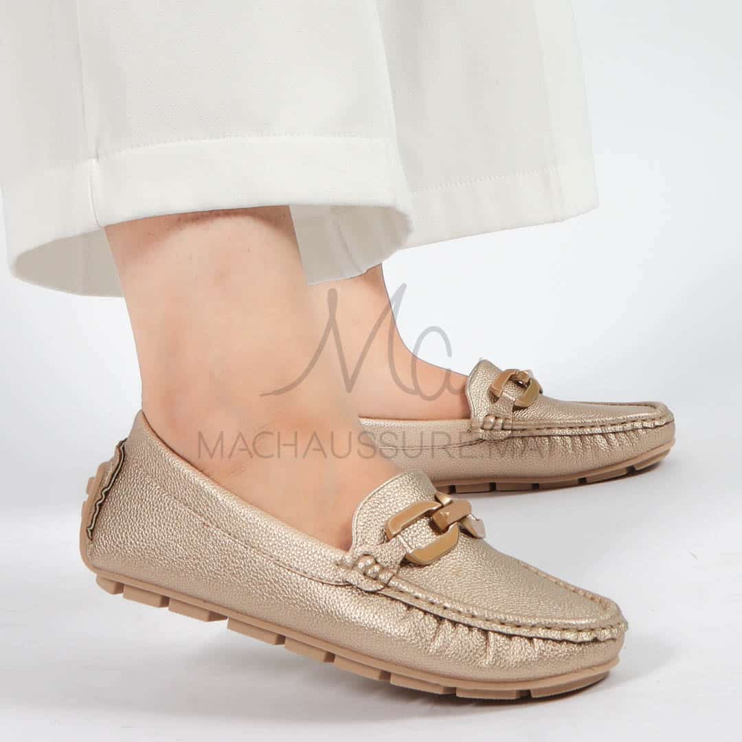 Charme – mocassins femmes en Bronze.