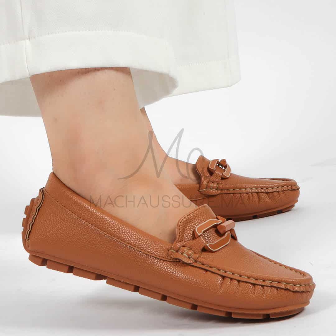 Charme – mocassins femmes en Tabac.