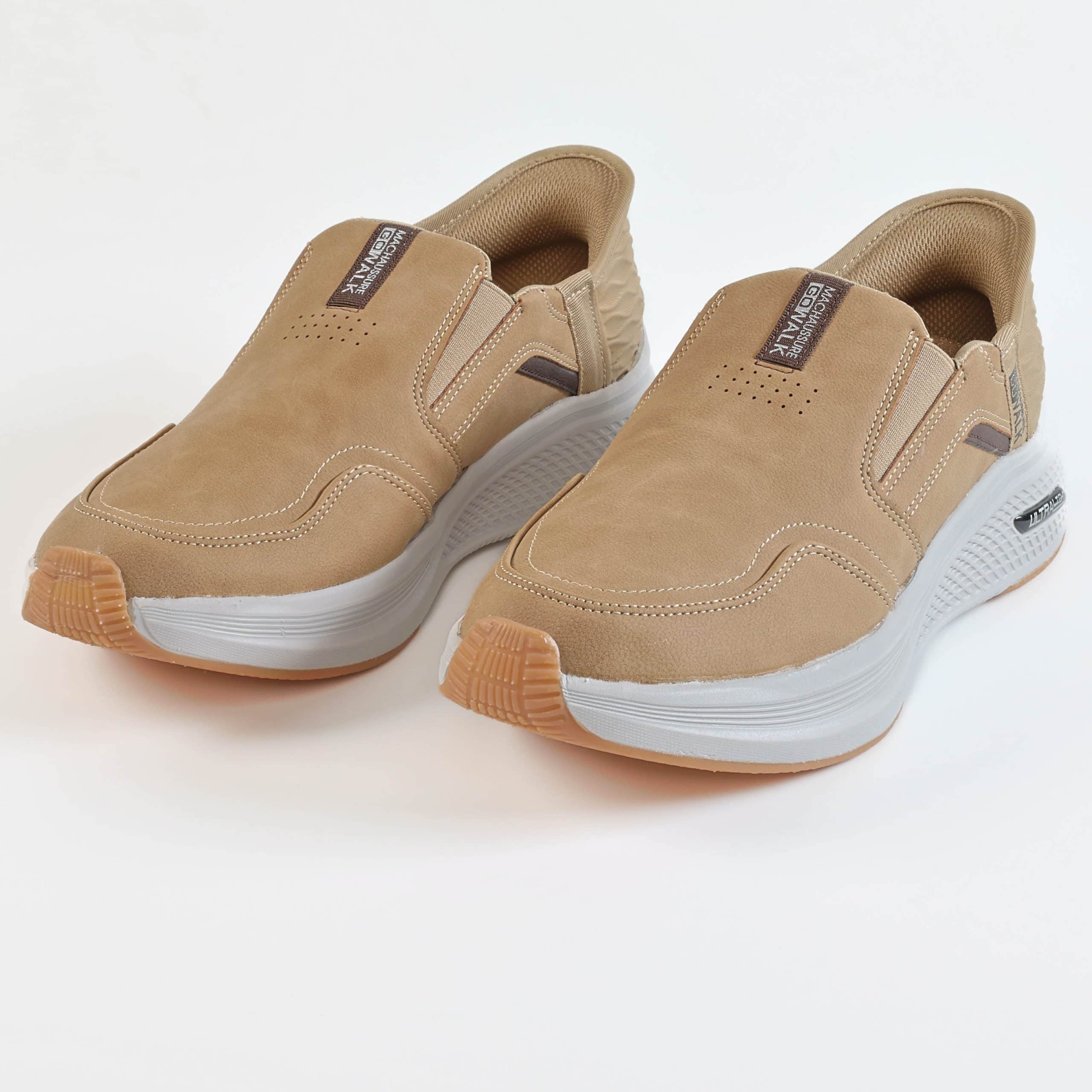 Accent – Baskets confortables Hommes en Beige.