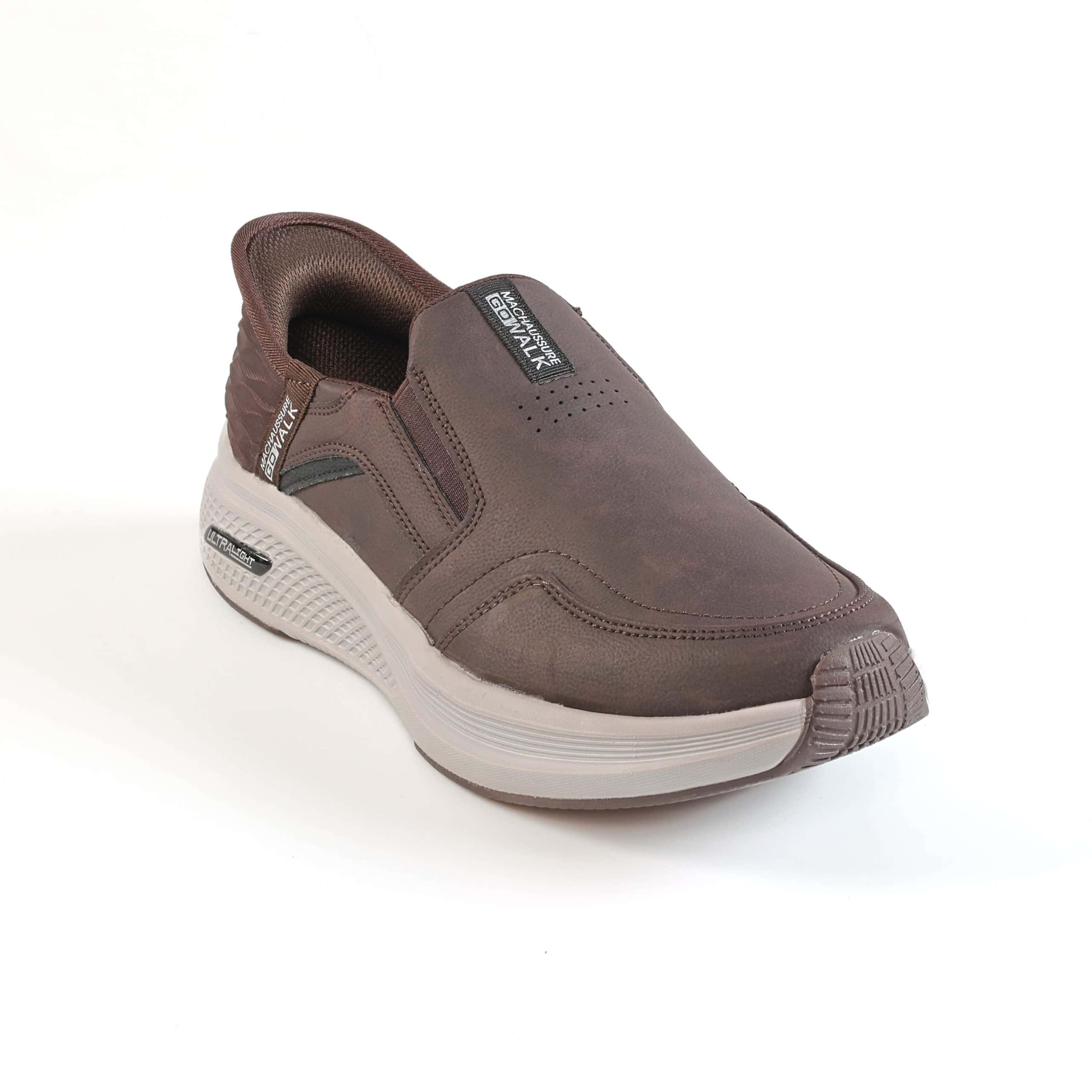 Accent – Baskets confortables Hommes en Coffee.