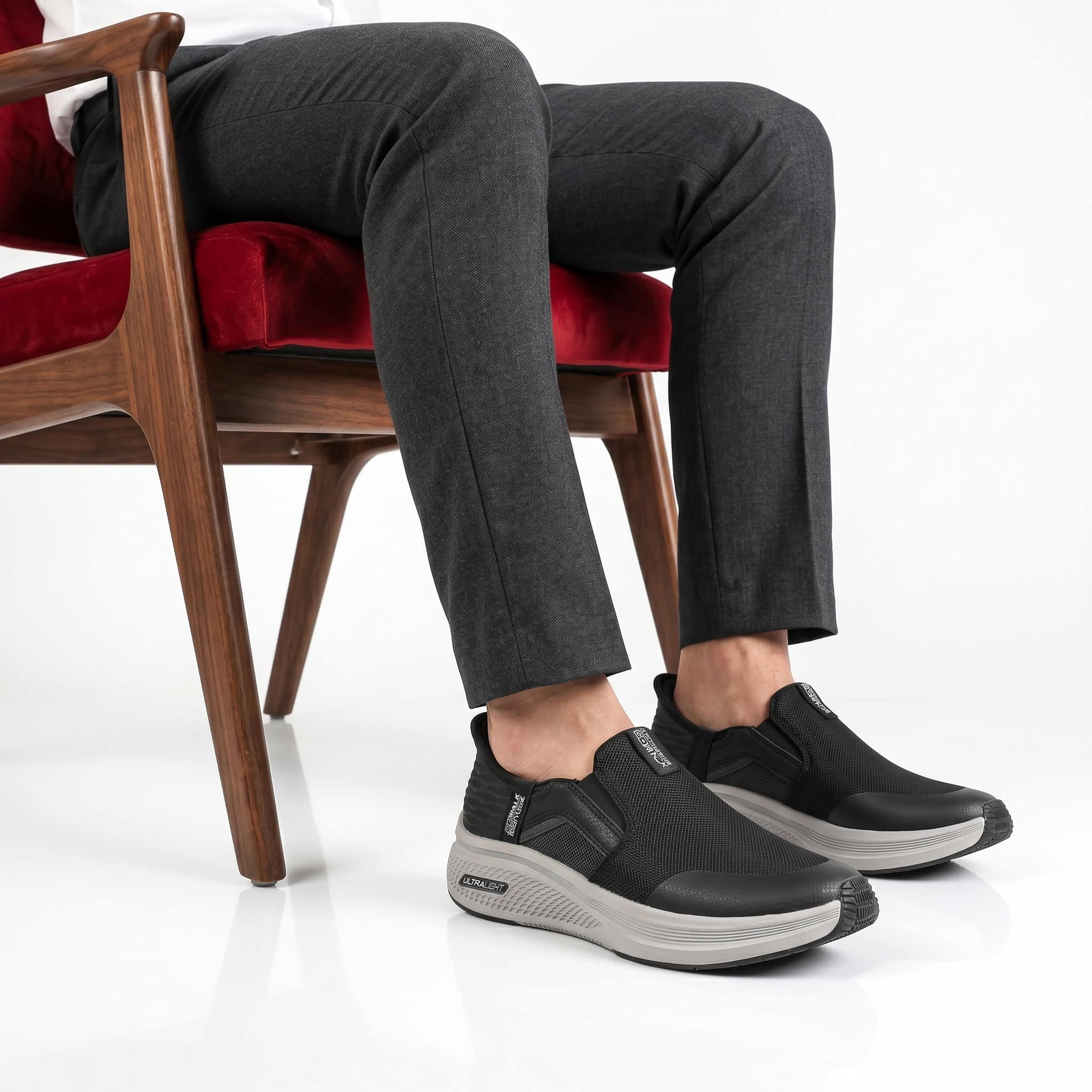 Drive – Baskets confortables Hommes en Noir.