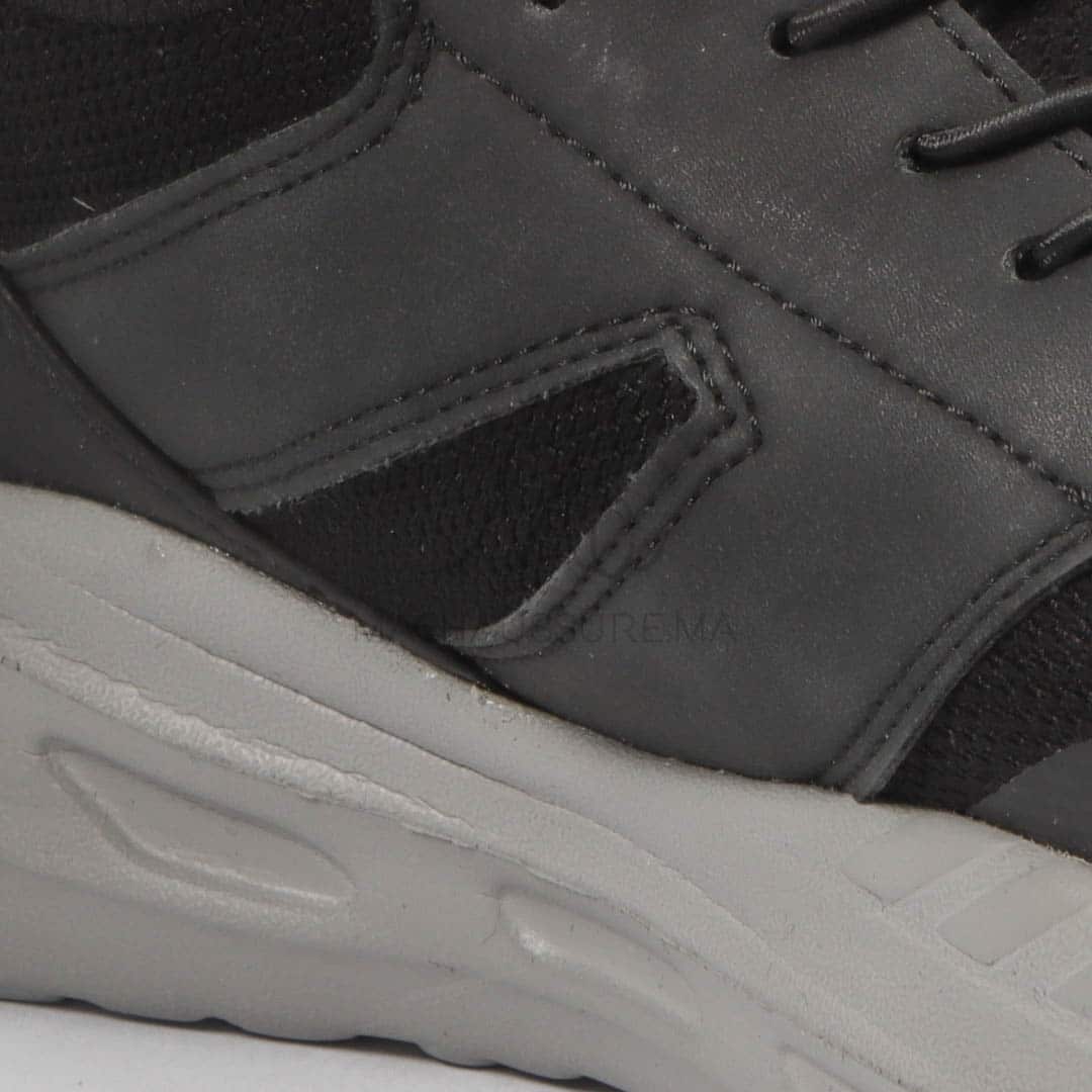 Apex - Baskets Hommes confortables en Noir.