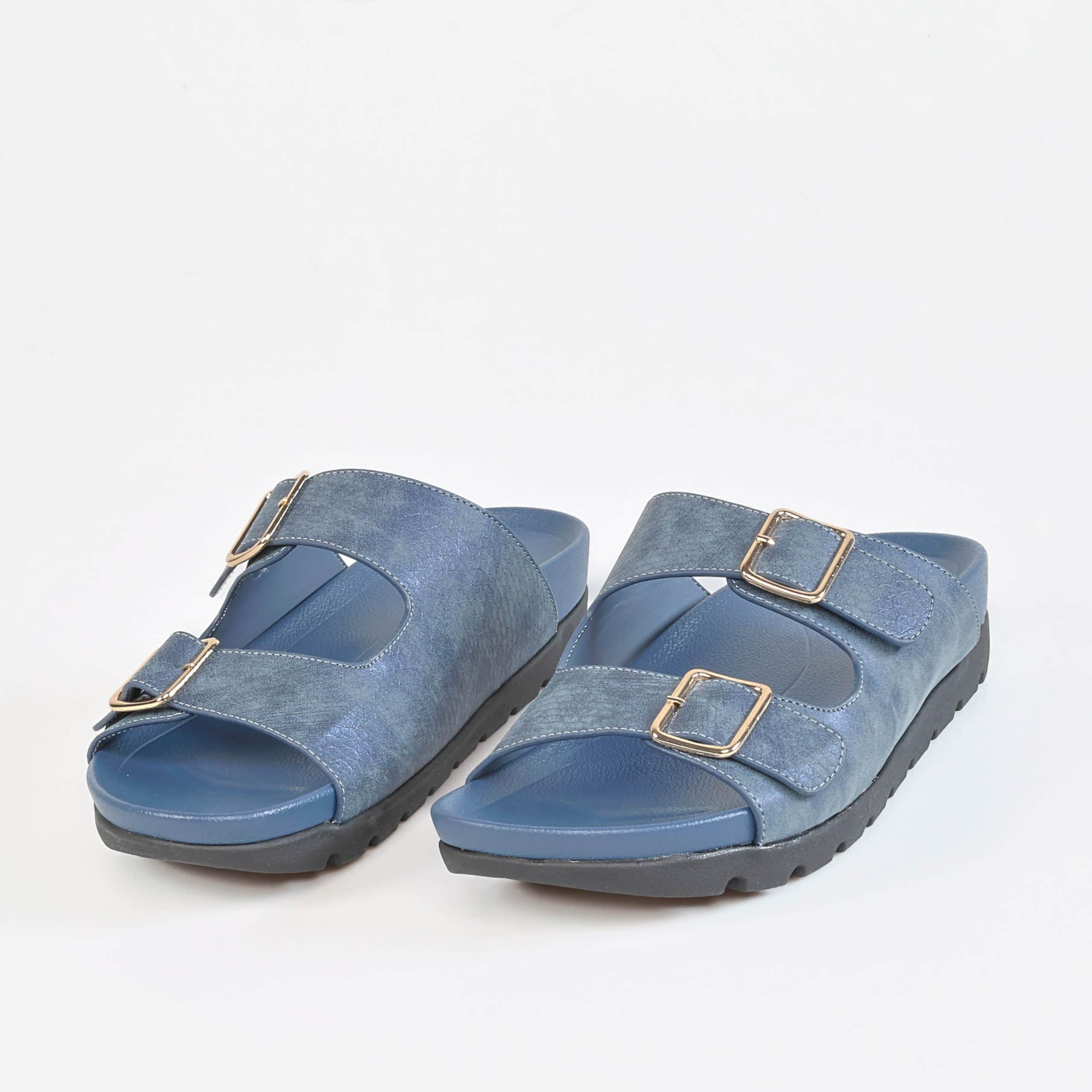 Easy Life – Sandales confort femmes en Bleu.