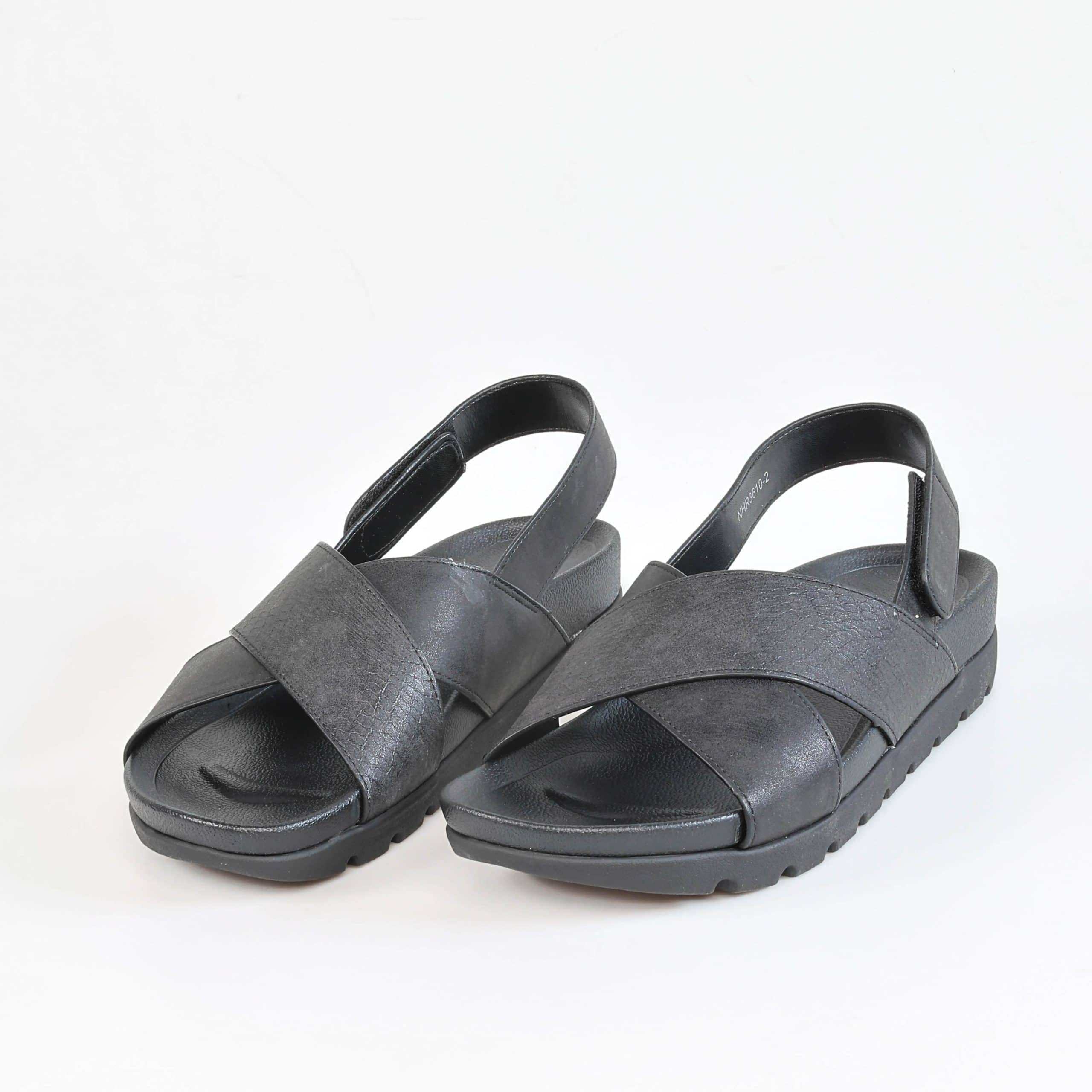 Orme – Sandales confort femmes en Noir.