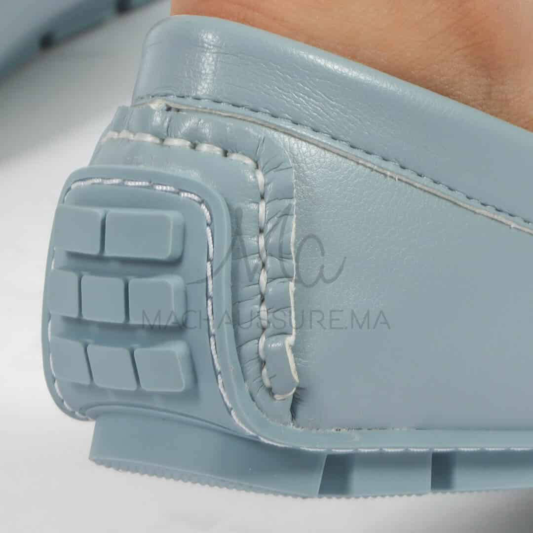 Tassel – mocassins femmes en Bleu ciel.