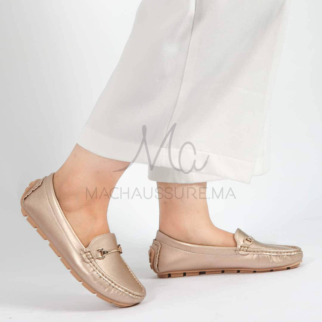 Tassel – mocassins femmes en Bronze.