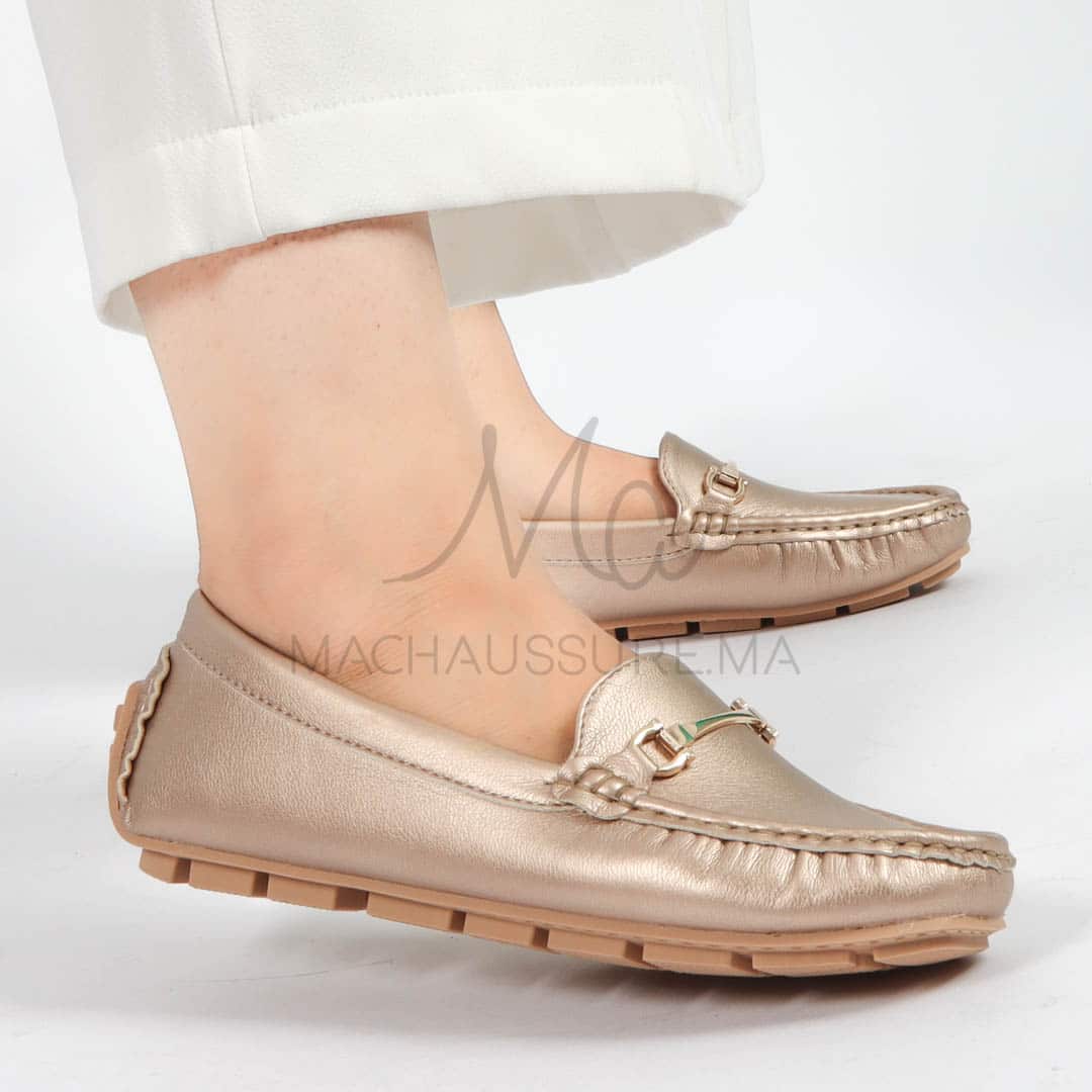 Tassel – mocassins femmes en Bronze.