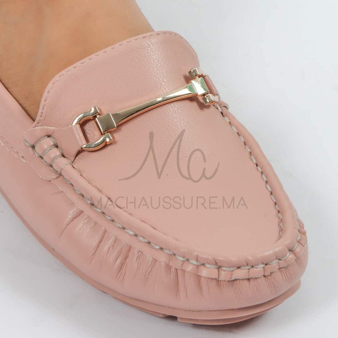 Tassel – mocassins femmes en Rose.