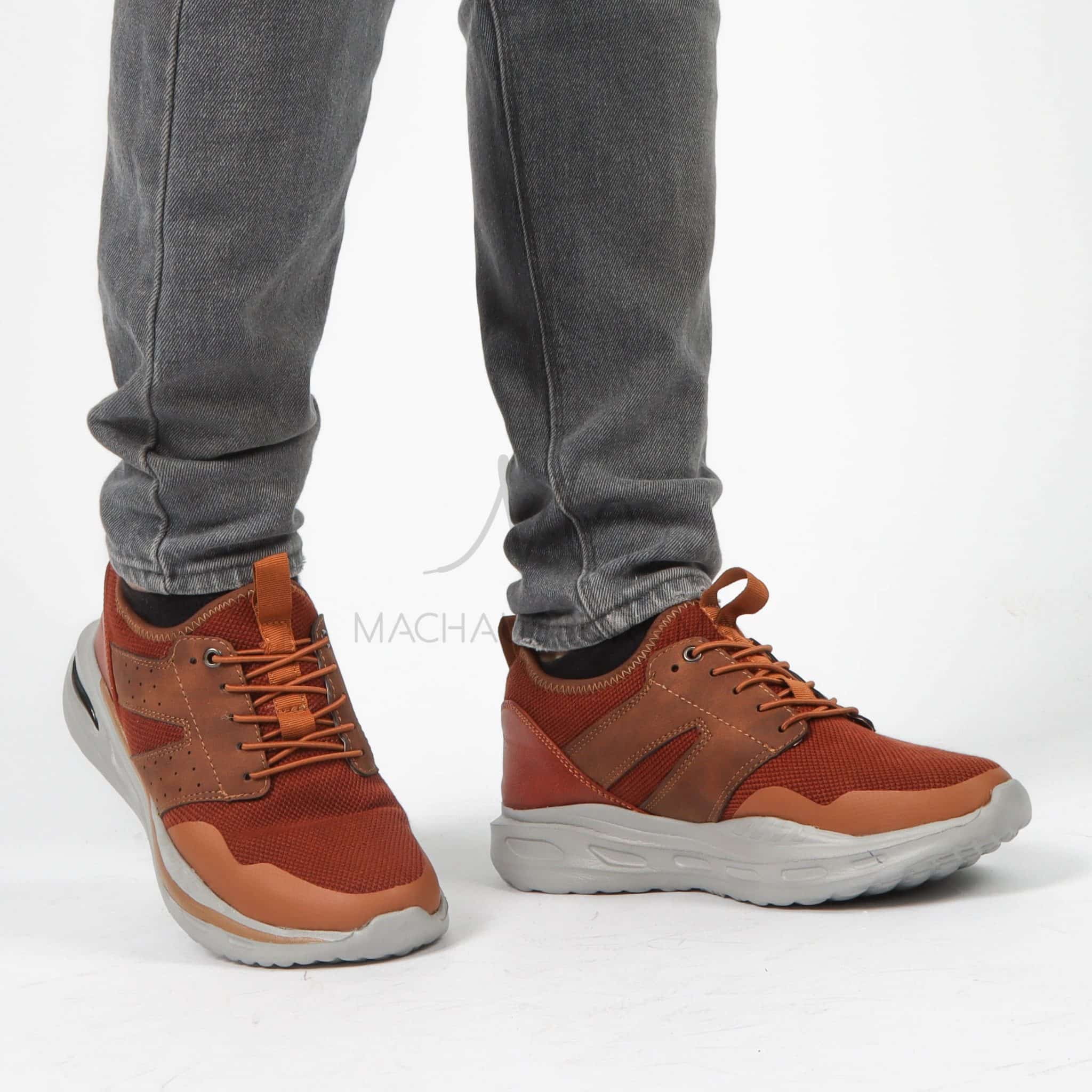 Apex - Baskets Hommes confortables en Marron.