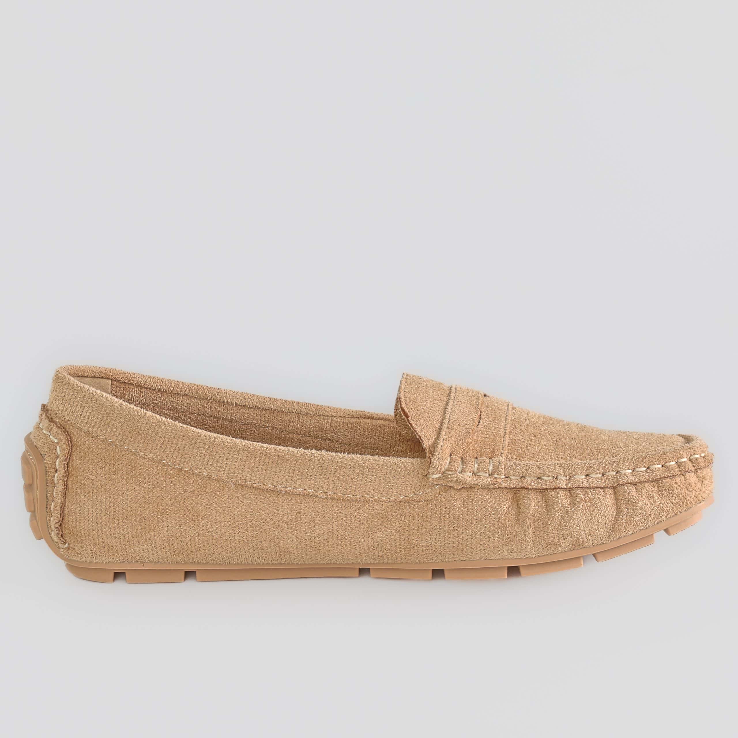 Basic – Mocassins Femmes en Beige.