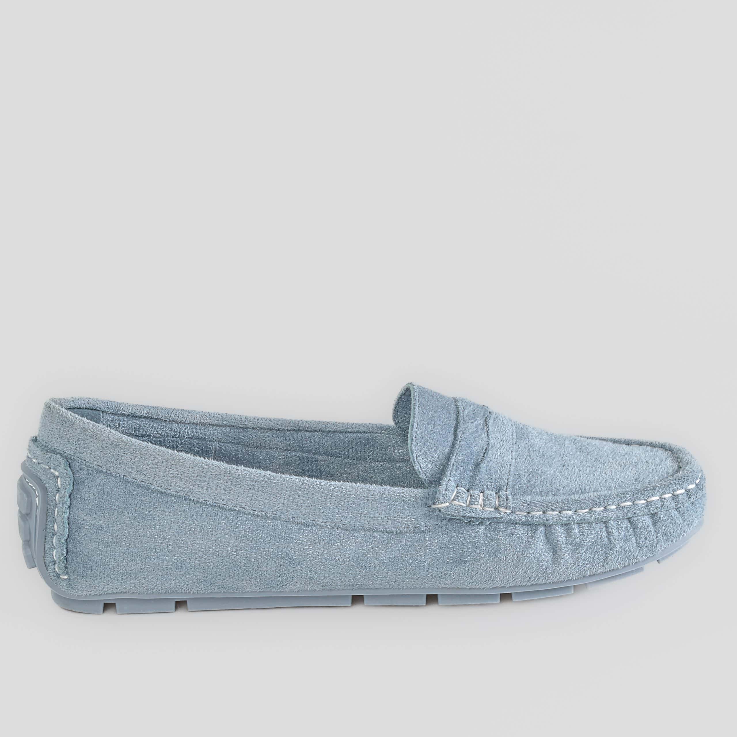 Basic – Mocassins Femmes en Bleu.